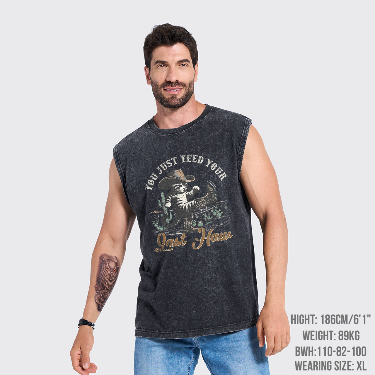 Funny Cat-You Just Yee'd Your Last Haw Washed Tanks