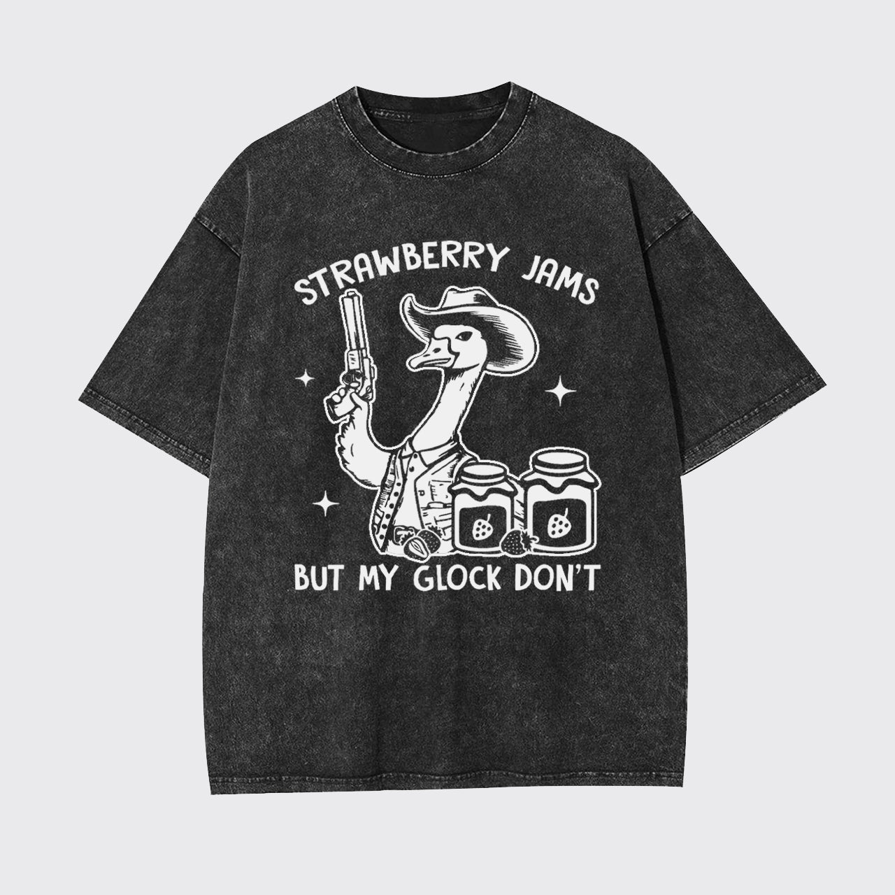 Strawberry Jams But Not My Glock Garment-dye Tees