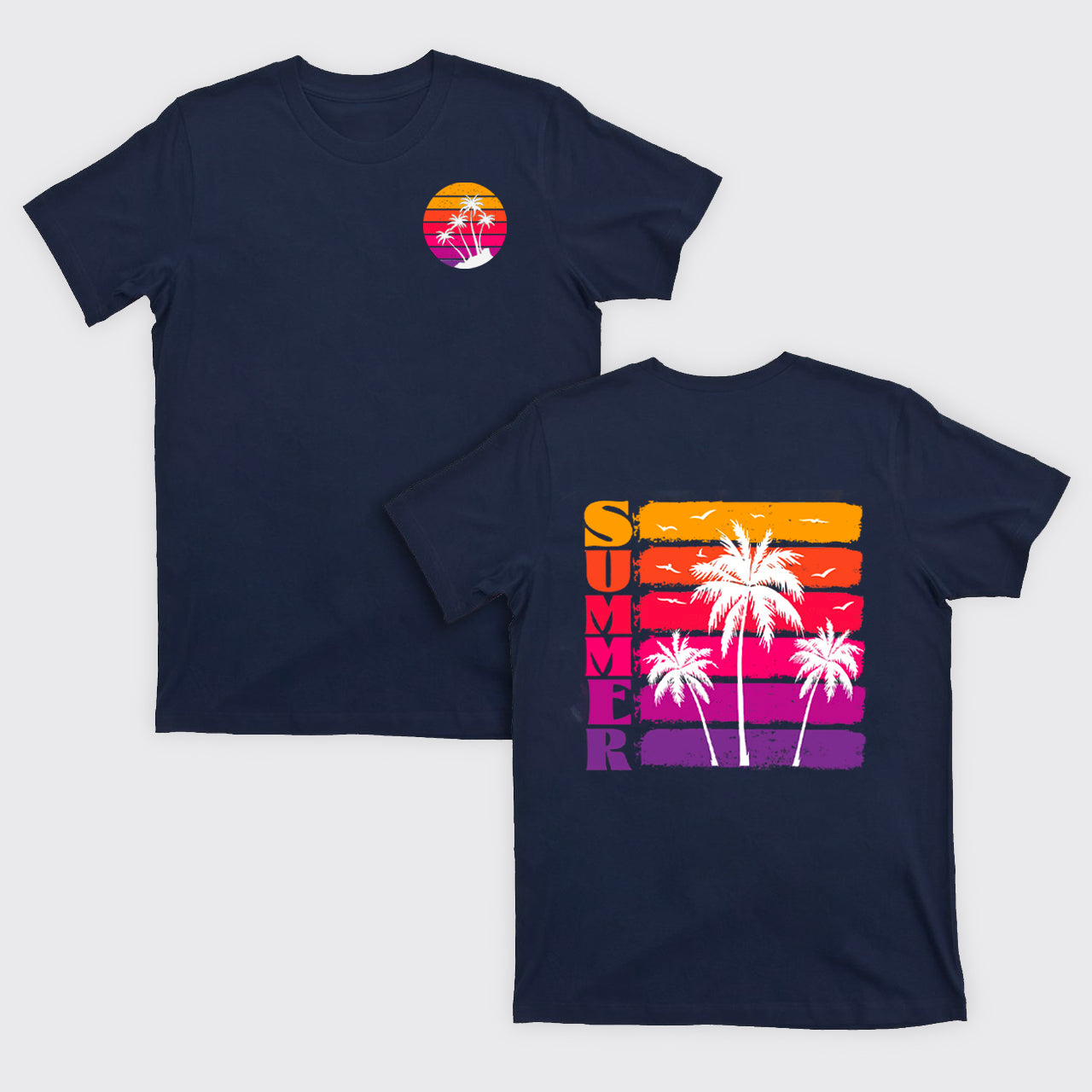 Palm Trees And Sunset T-Shirts