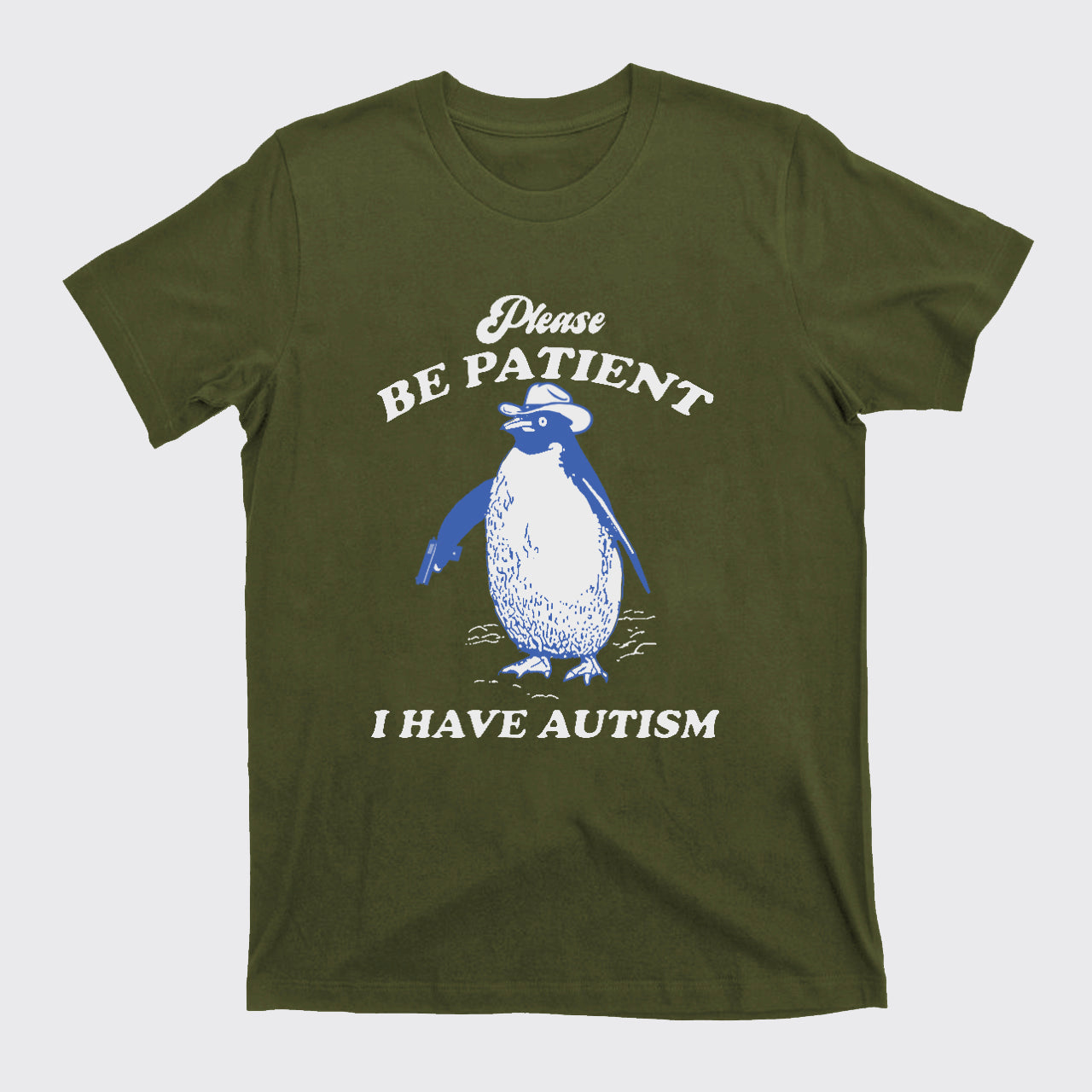 Retro Penguin-Please Be Patient T-Shirts