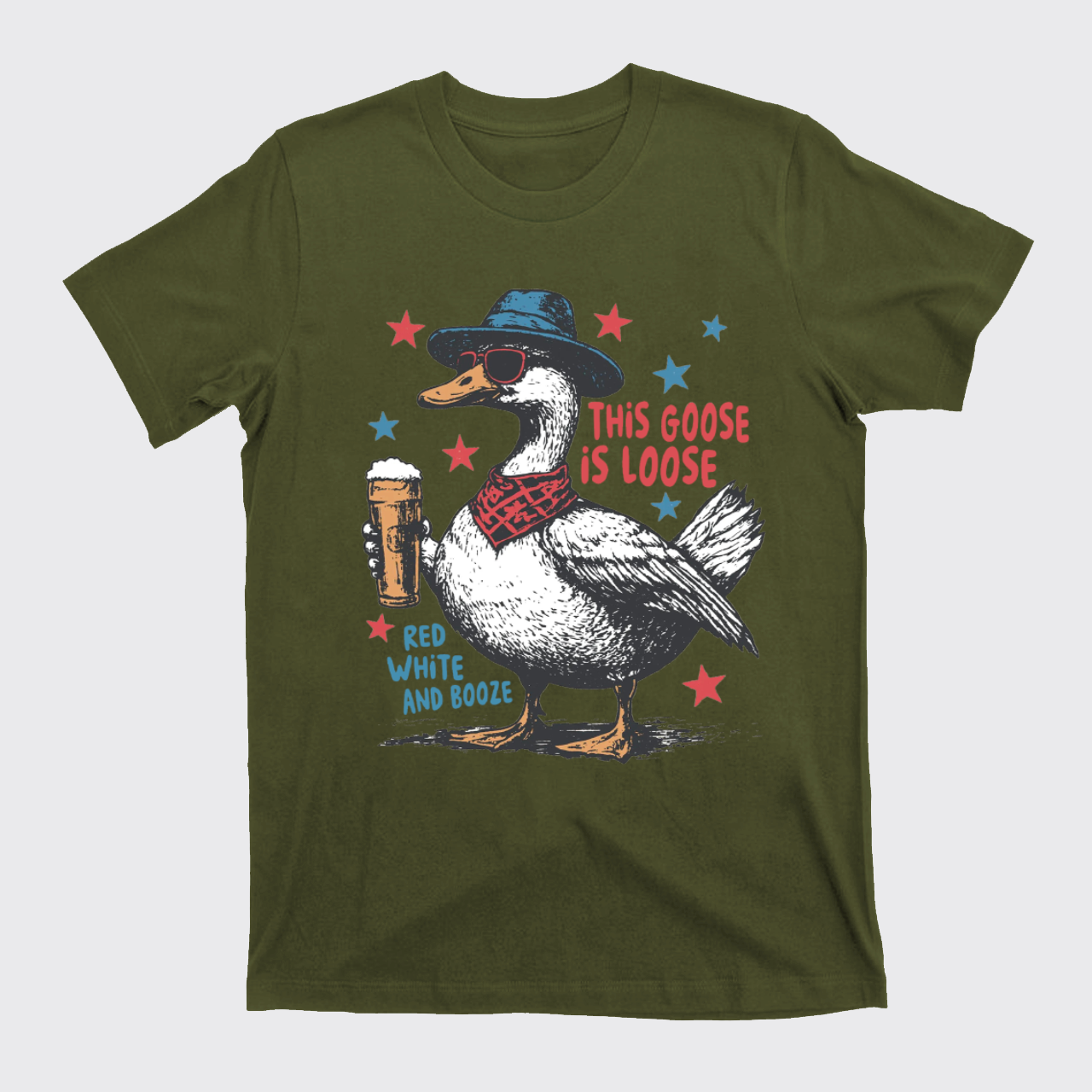 Humorous 4th Of July-This Goose Is Loose T-Shirts