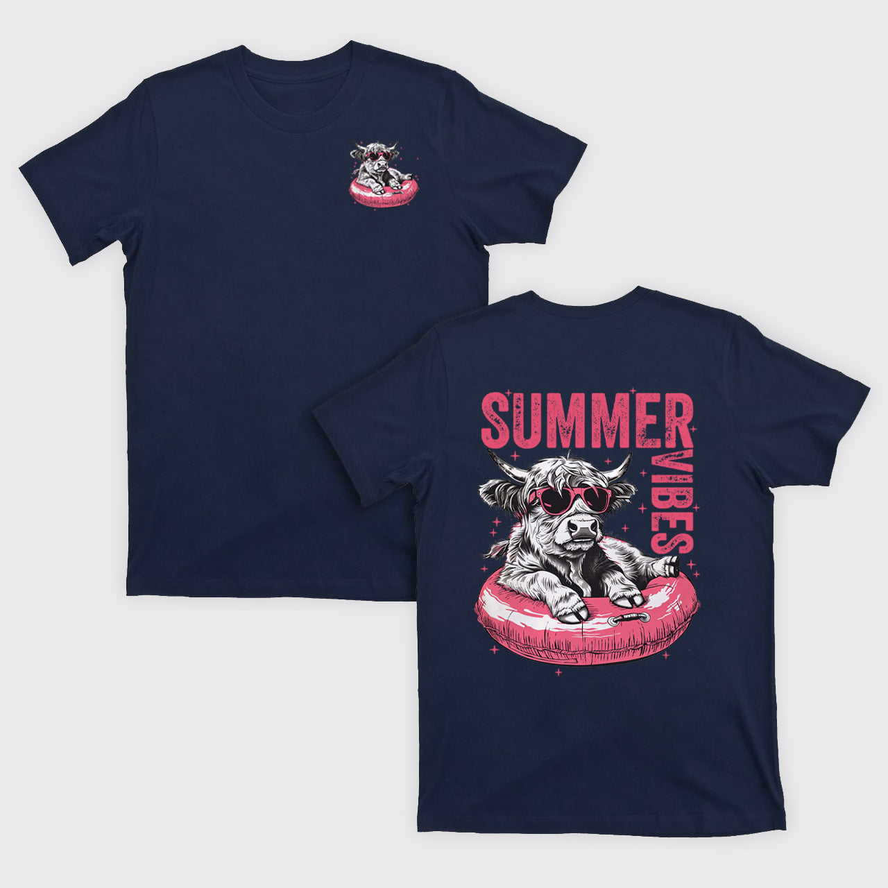 Summer,Highland Cow T-Shirts