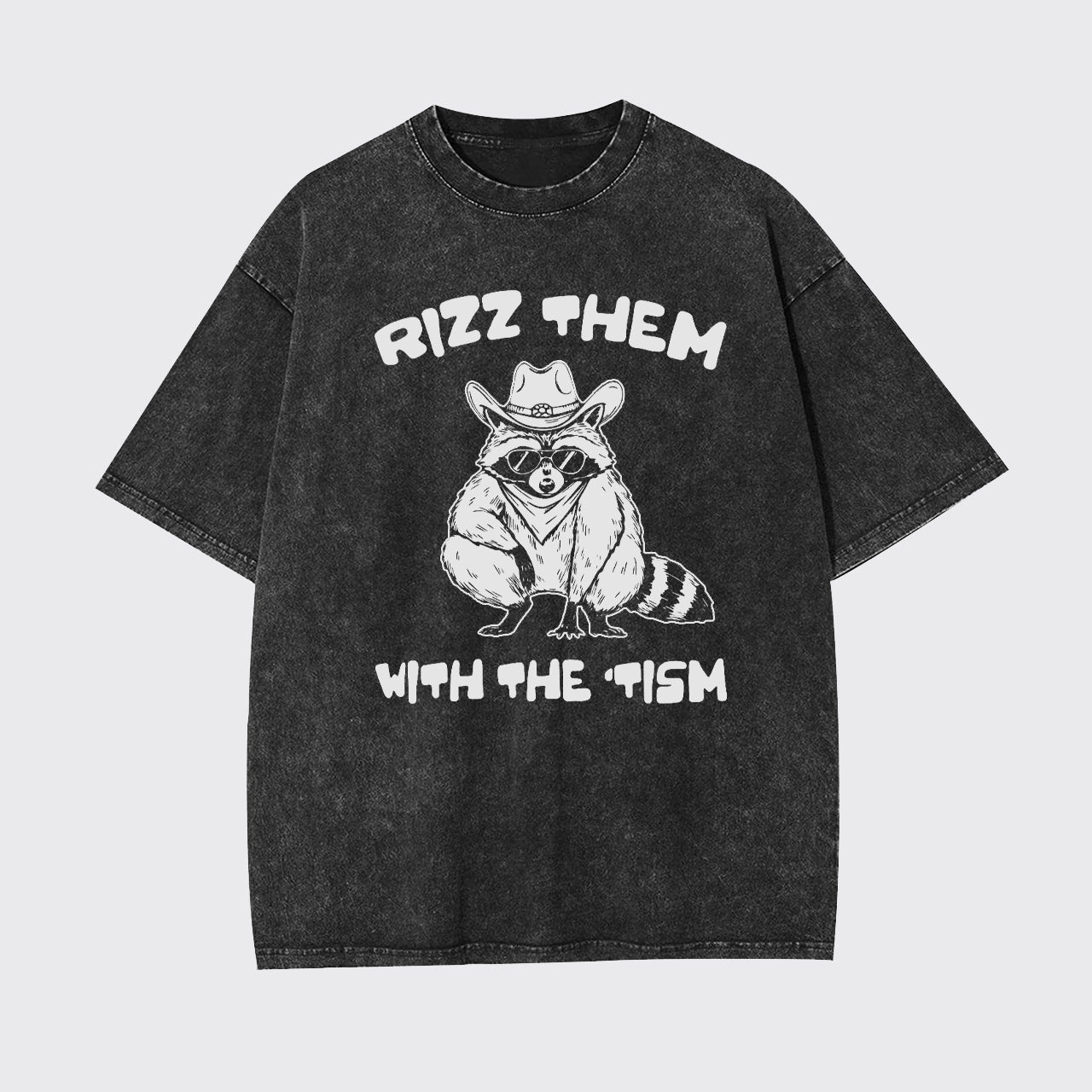 Funny Tism Raccoon Garment-dye Tees