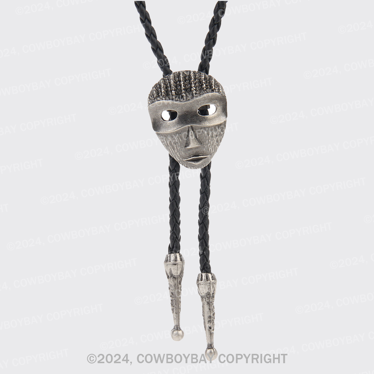 Vintage Tether Western Mask Necklace