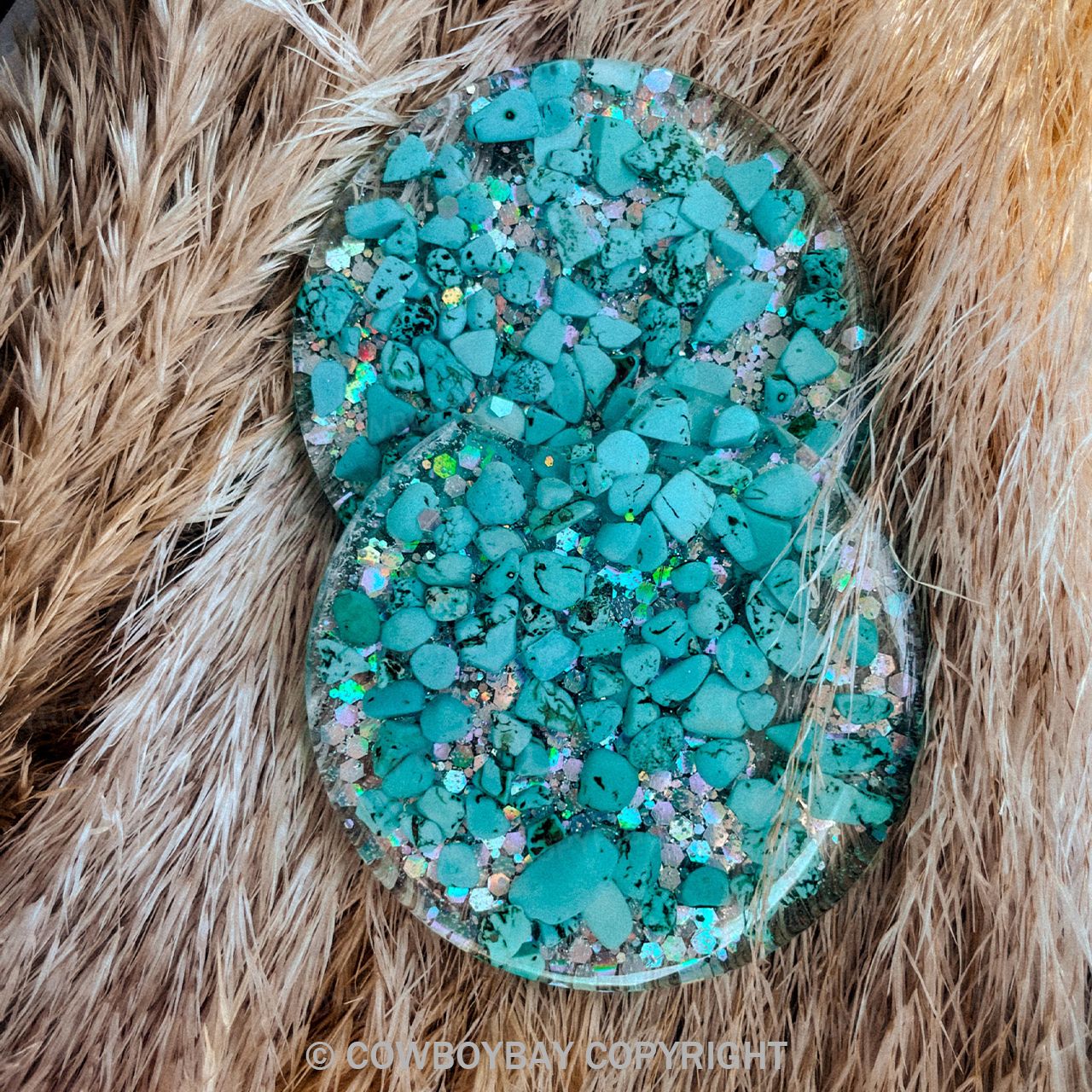 Resin Mother Of Pearl Coasters