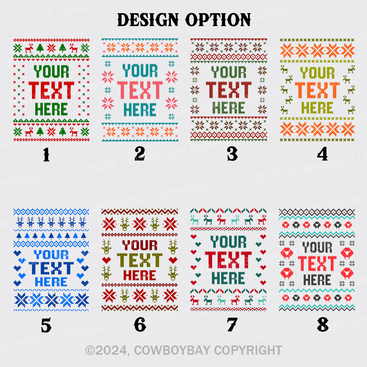 Personalized Name-This Is My Ugly Christmas Garment-Dye Hoodies