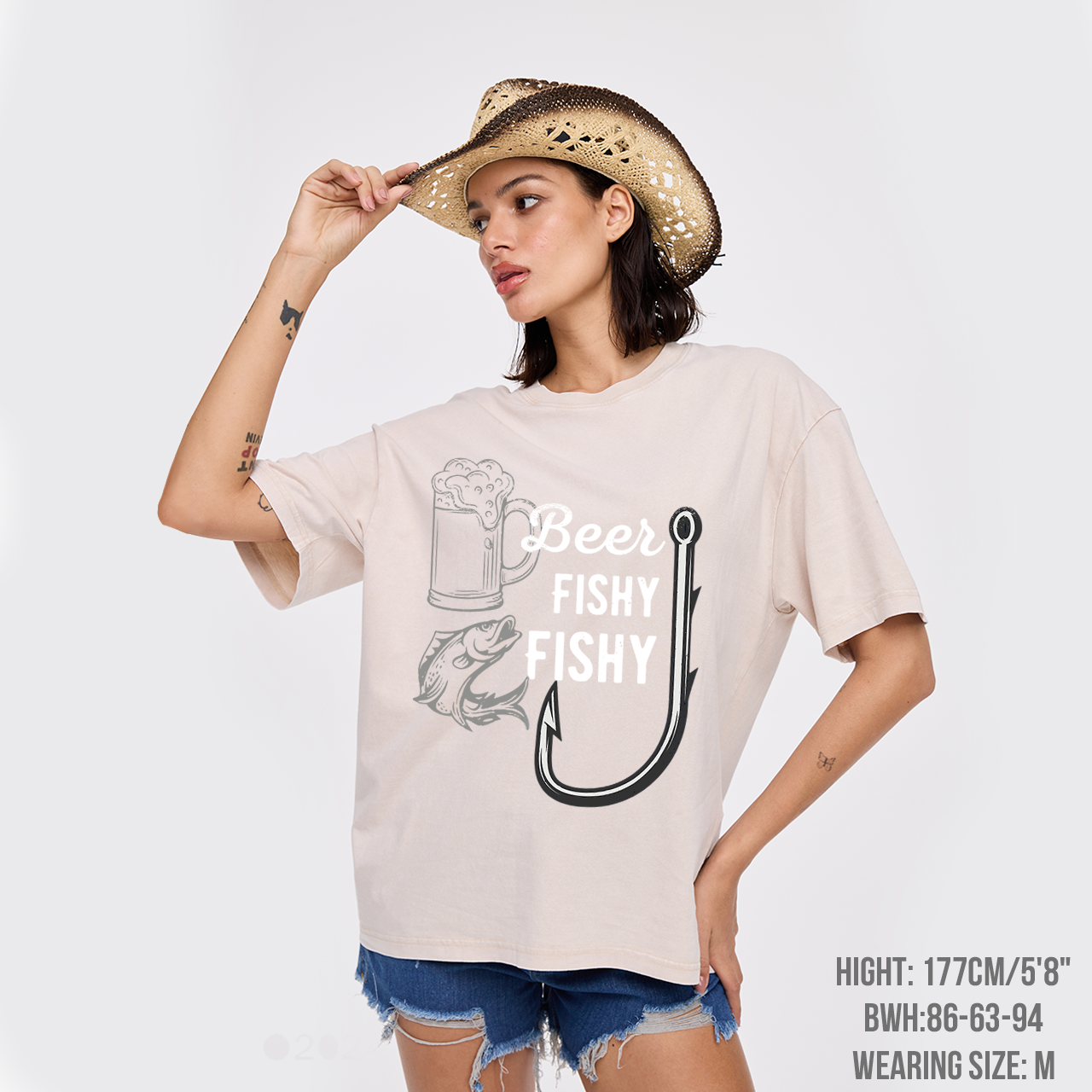 Beer Fishy Fishy Funny Fishing Garment-dye Tees