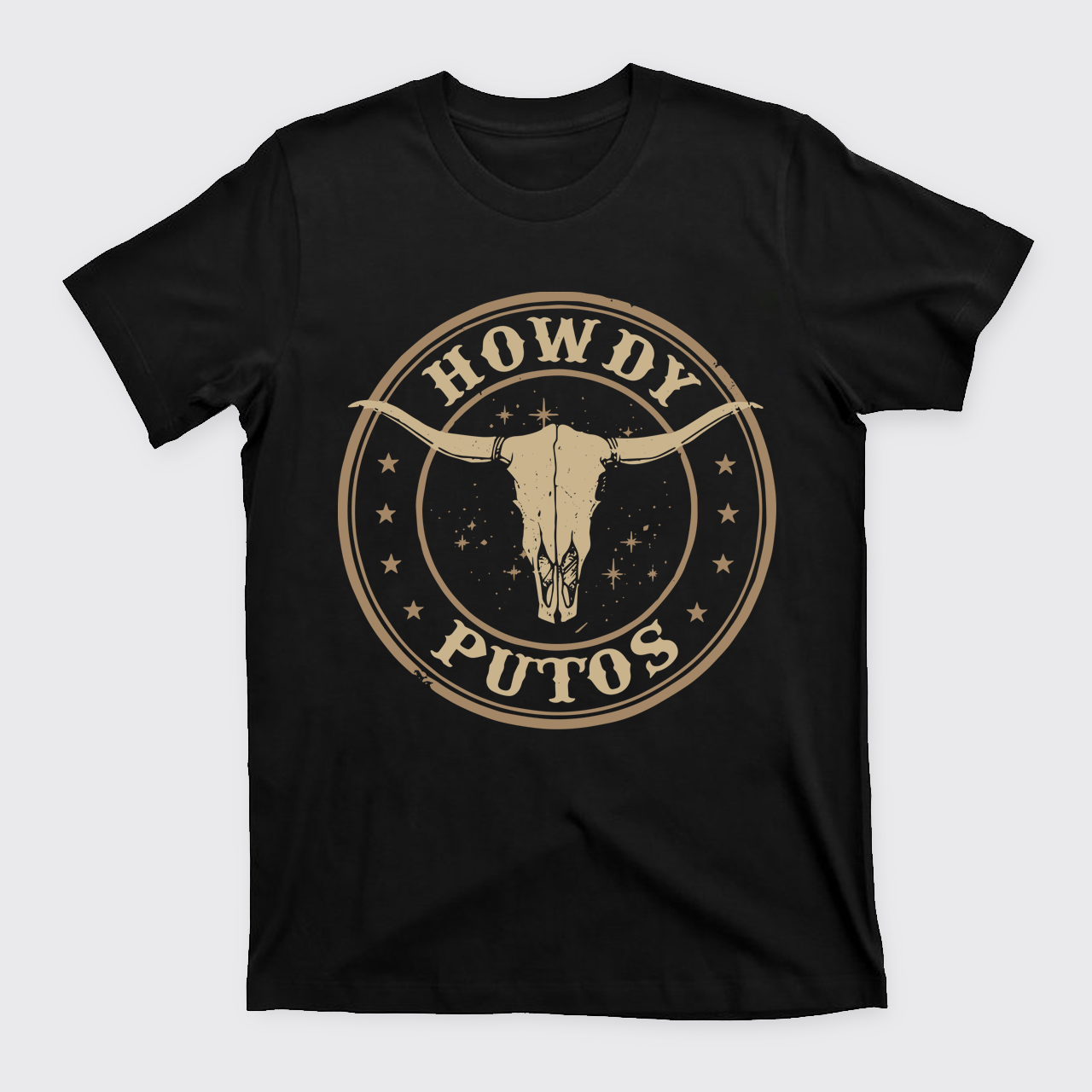 Howdy Putos Bull Skull T-Shirts
