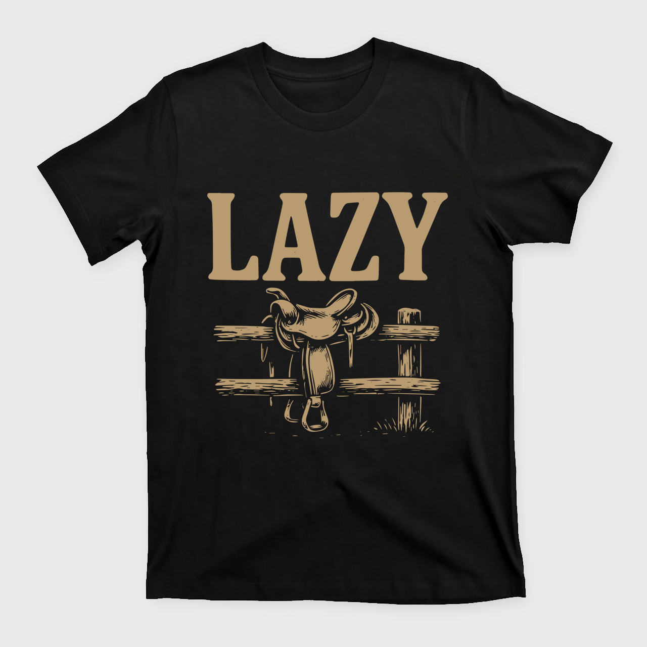Lazy Cowboy Saddle T-Shirts