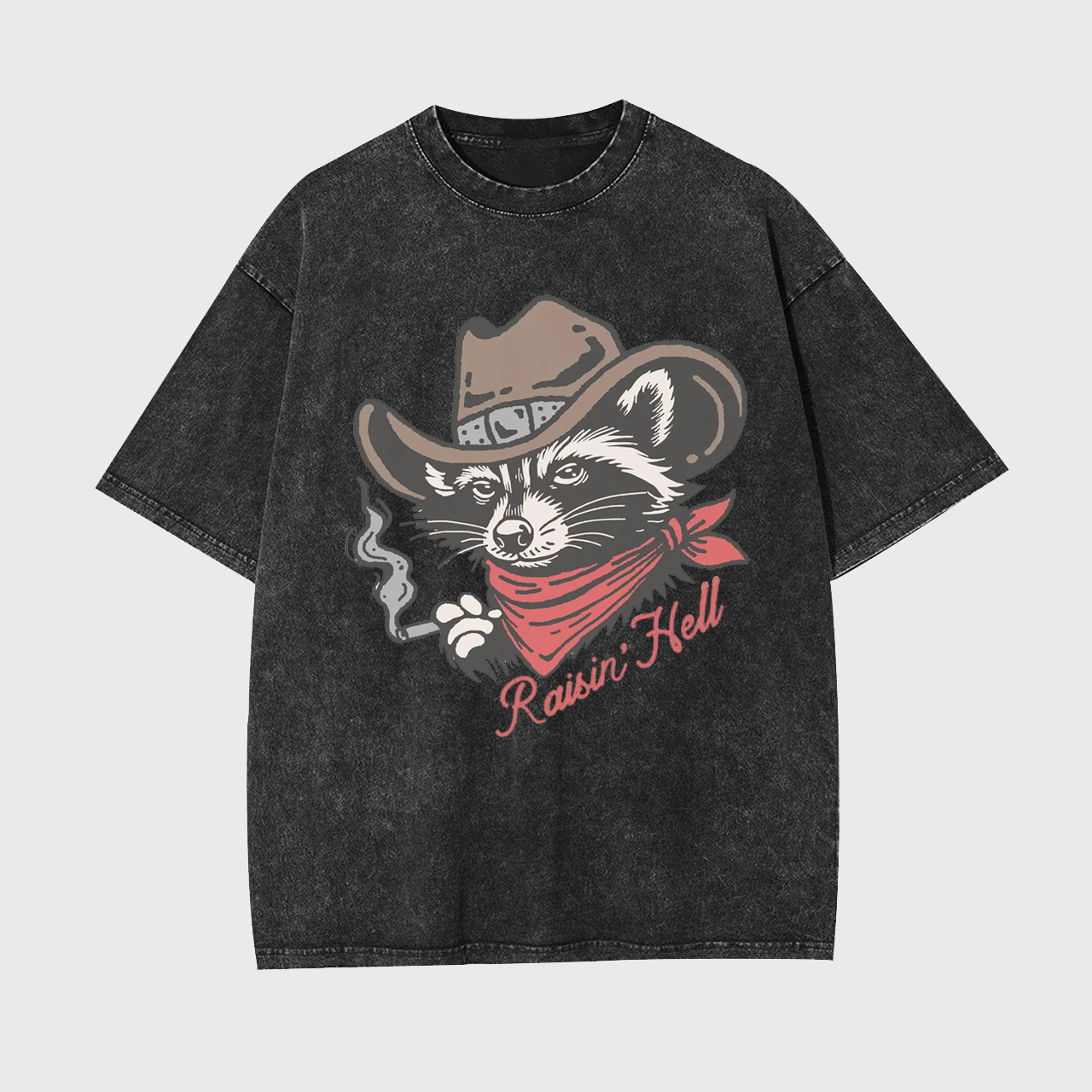 Raisin' Hell Vintage Cowboy Country Garment-dye Tees