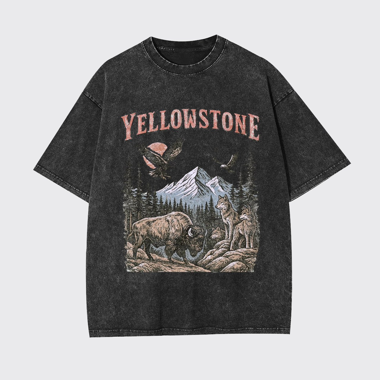 Yellowstone National Park Vintage 90s Garment-dye Tees
