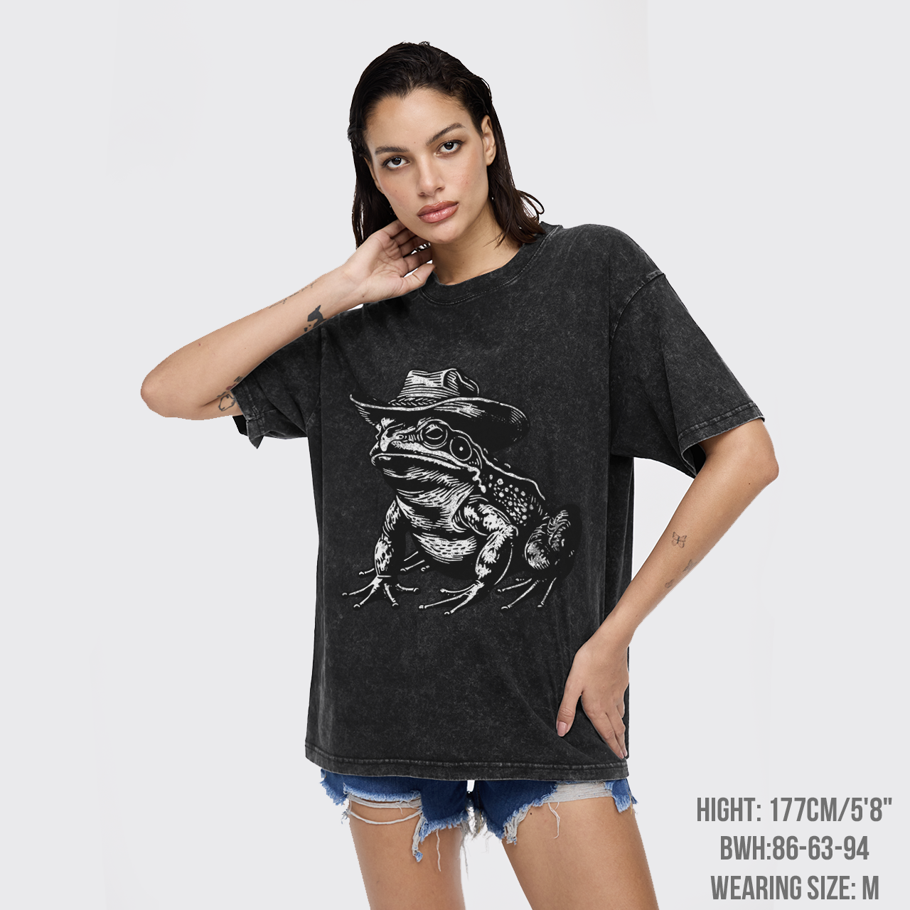 Vintage Cowboy Frog Garment-dye Tees
