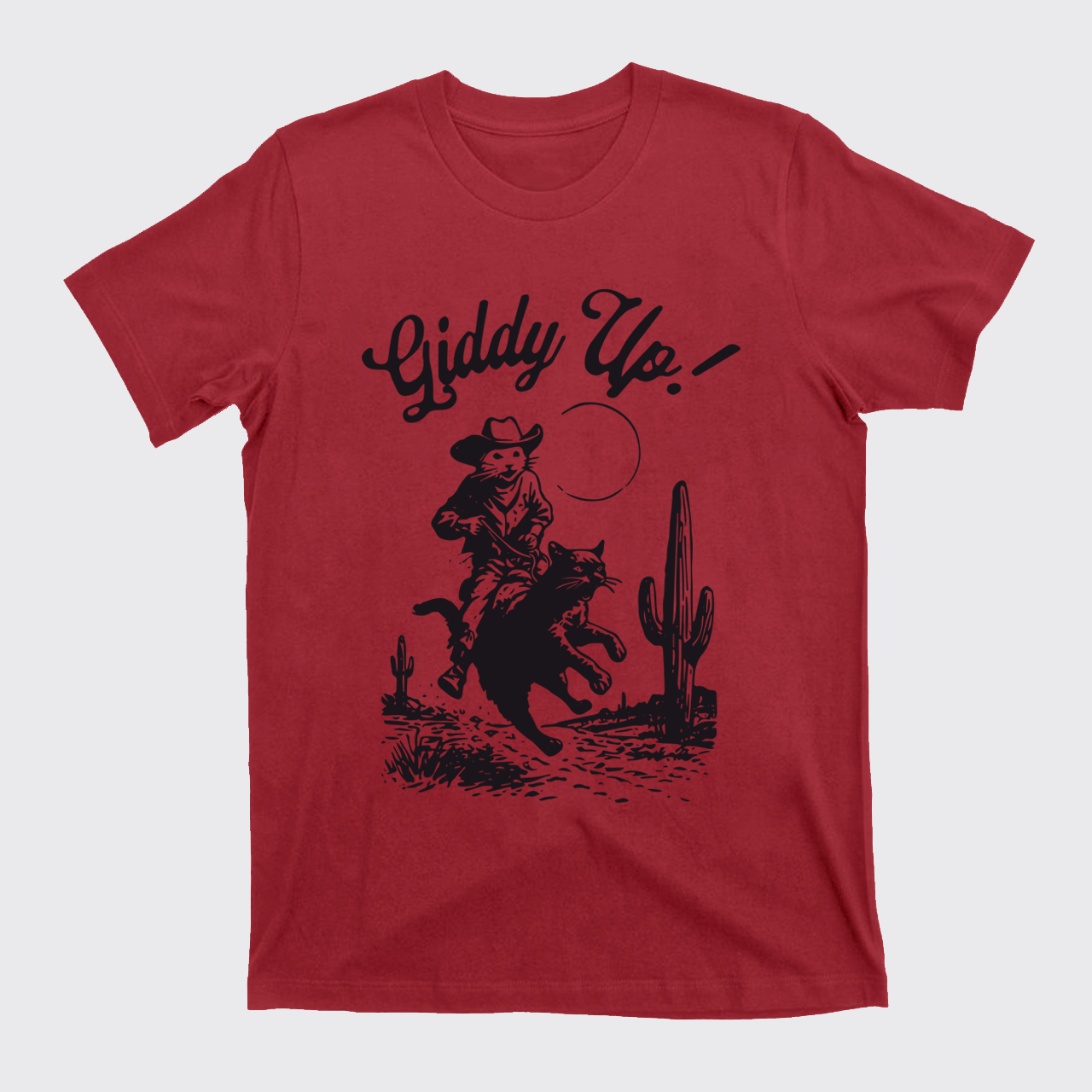 Giddy Up Funny Cowboy Mouse T-Shirts