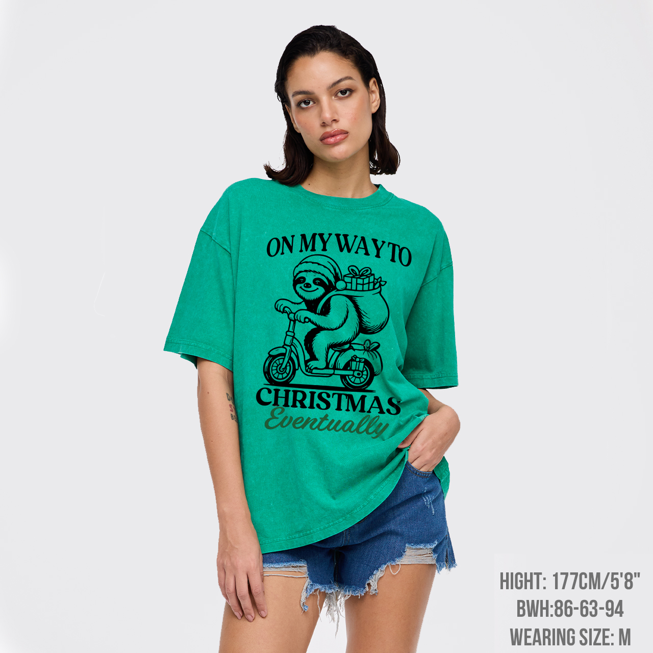 On My Way To Christmas Eventually Garment-dye Tees