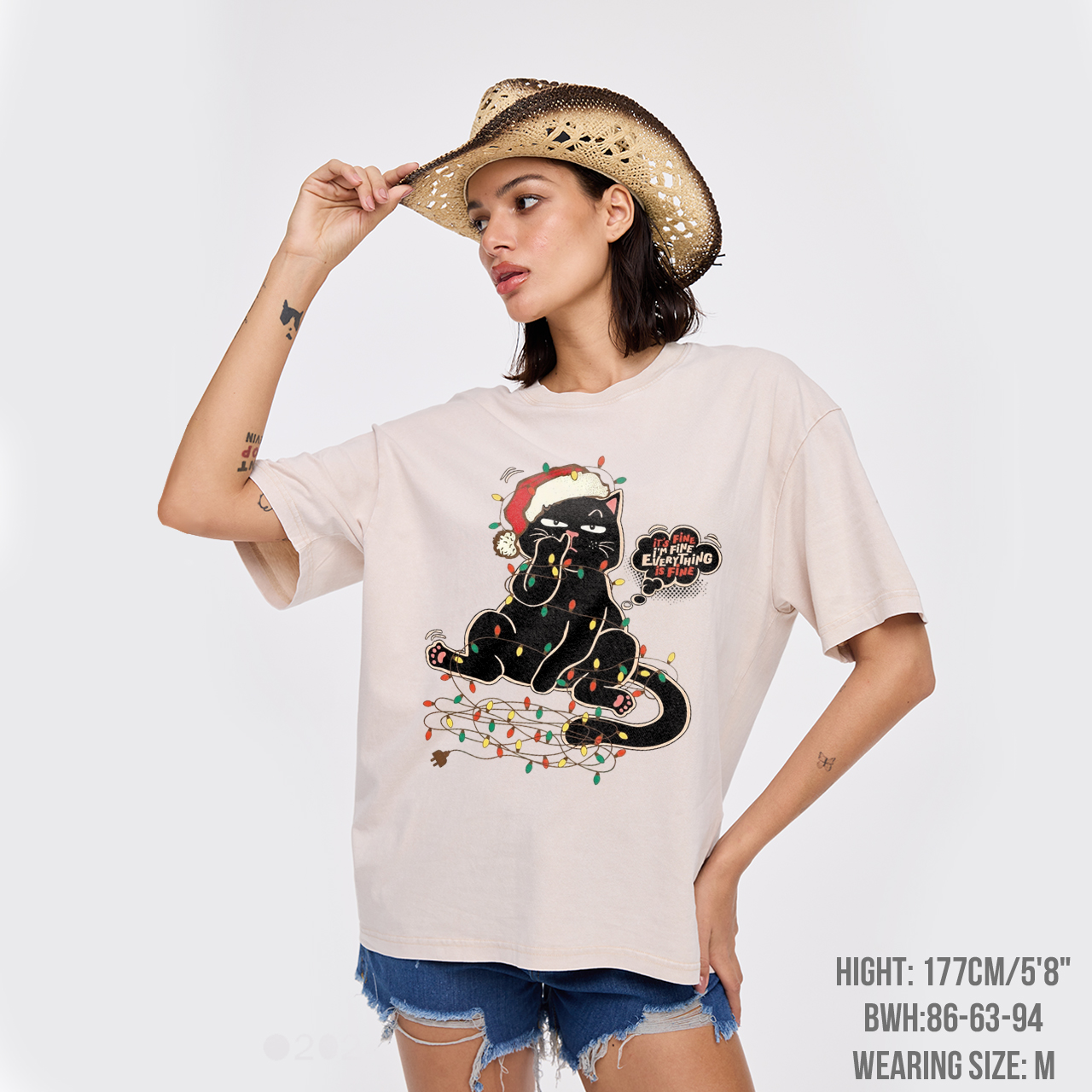 Santa Claws Garment-dye Tees