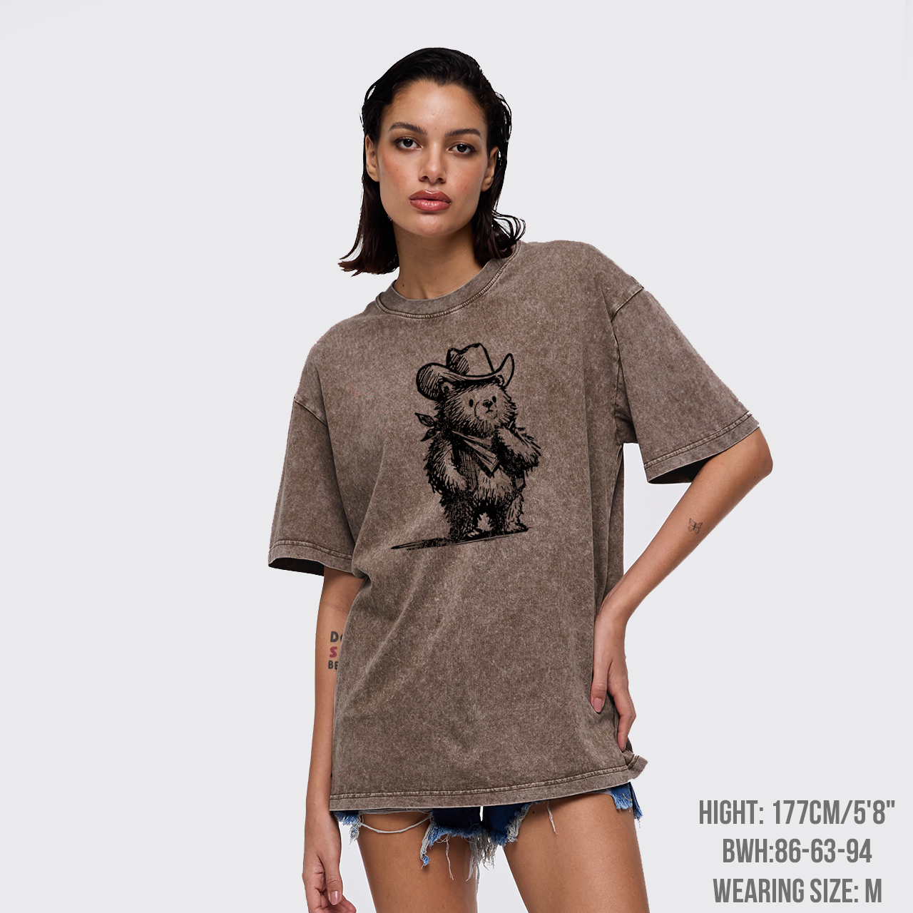 Cowboy Bear Garment-dye Tees