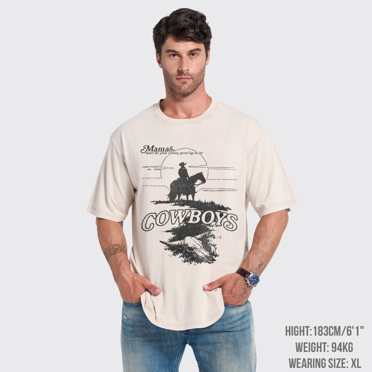 Don't Grow Up To Be Cowboys Garment-dye Tees