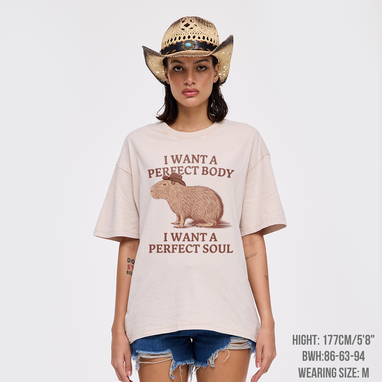 I Want A Perfect Body And Soul Garment-dye Tees