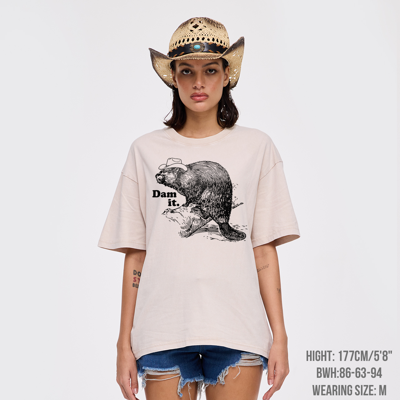 Funny Beaver Dam it Garment-dye Tees
