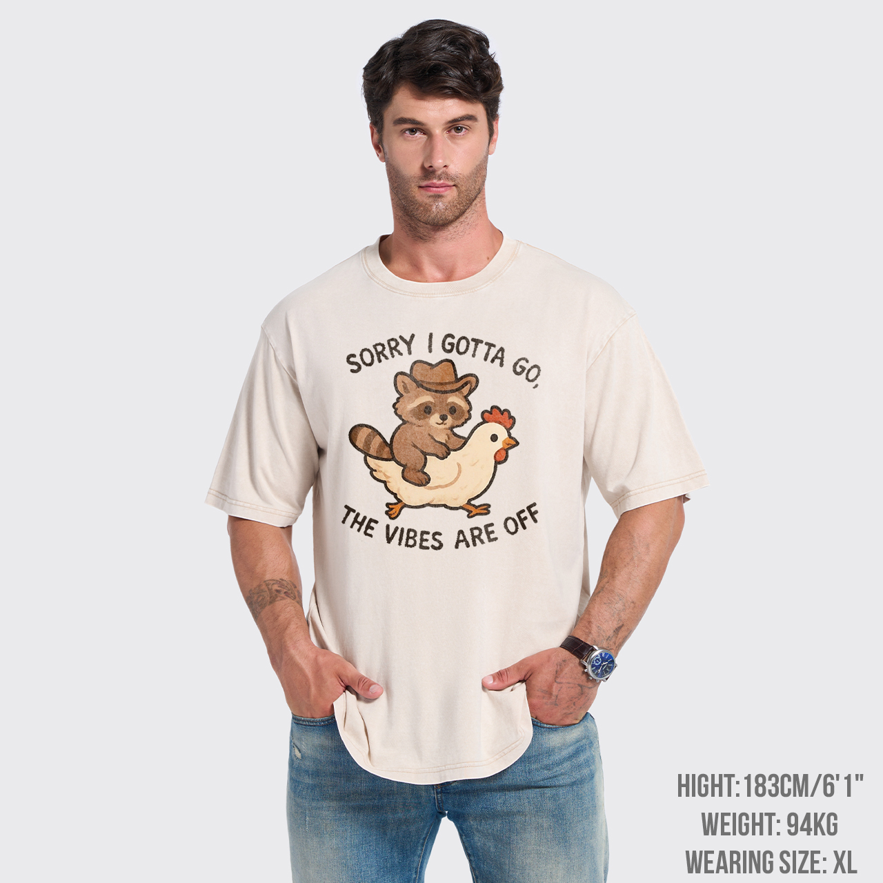 Sorry Gotta Go The Vibes Are Off Garment-dye Tees