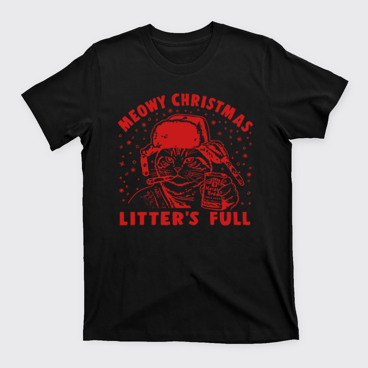 Meowy Christmas Litter's Full T-Shirts