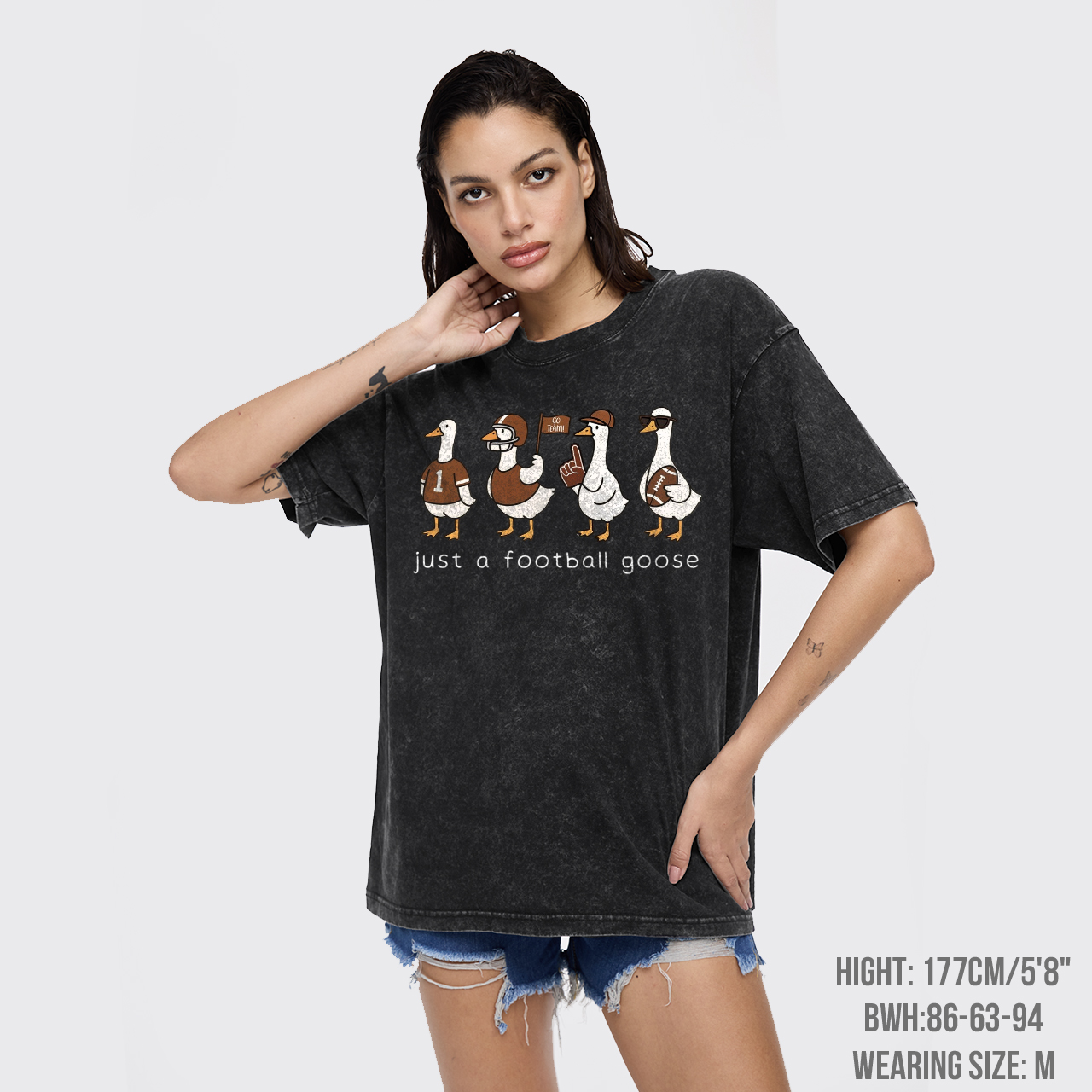Silly Goose Football Garment-dye Tees
