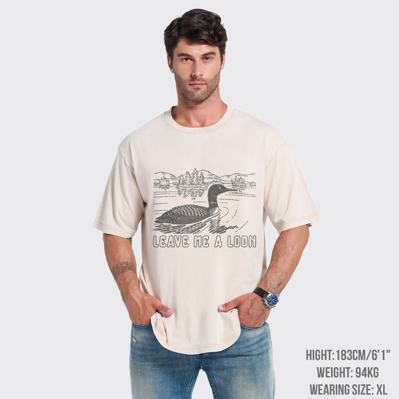 Leave Me A Loon Garment-dye Tees