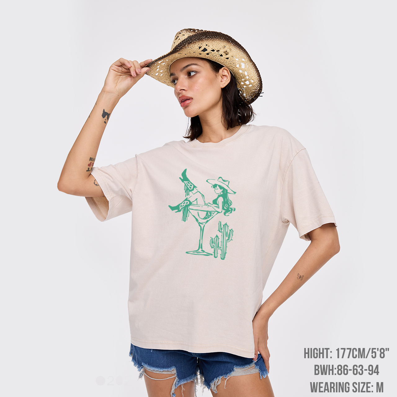 Cowgirl Martini Garment-dye Tees