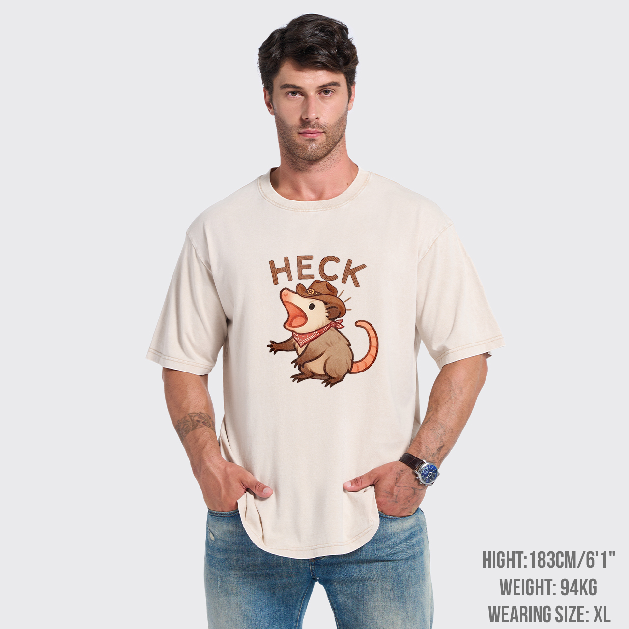 Funny Heck Possum Garment-dye Tees