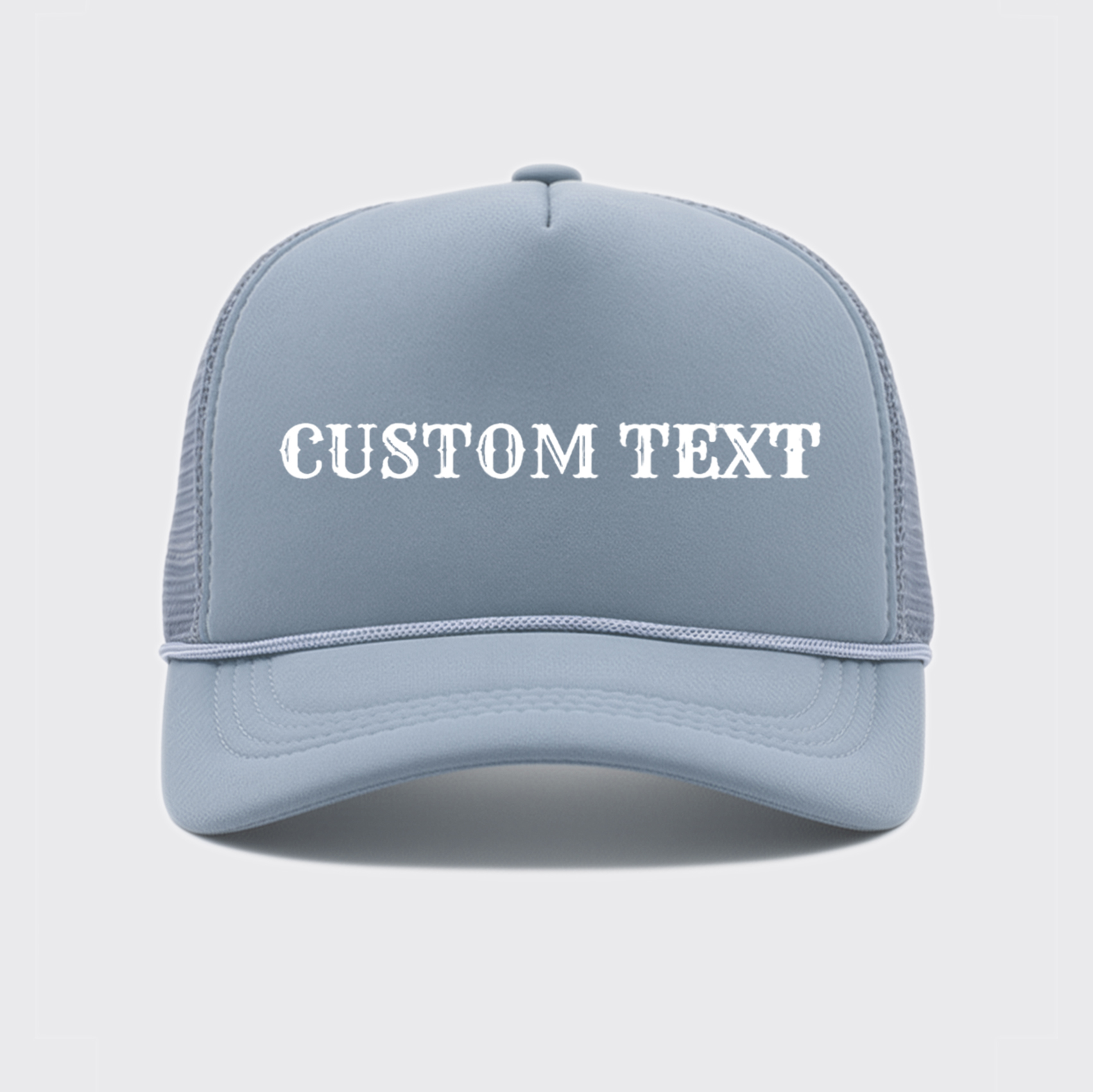 Custom Text Solid Color Trucker Hat