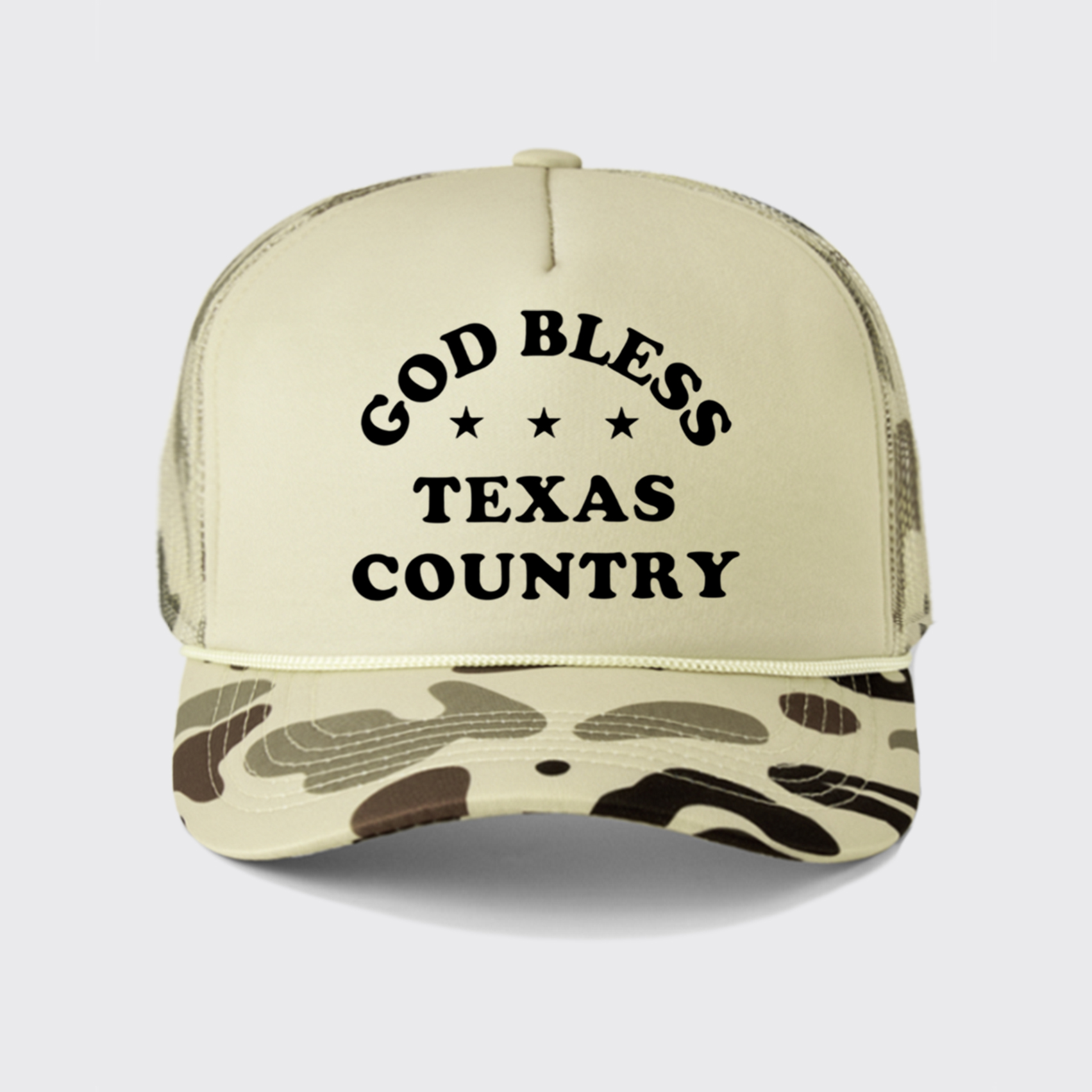 God Bless Texas Country Trucker Hat