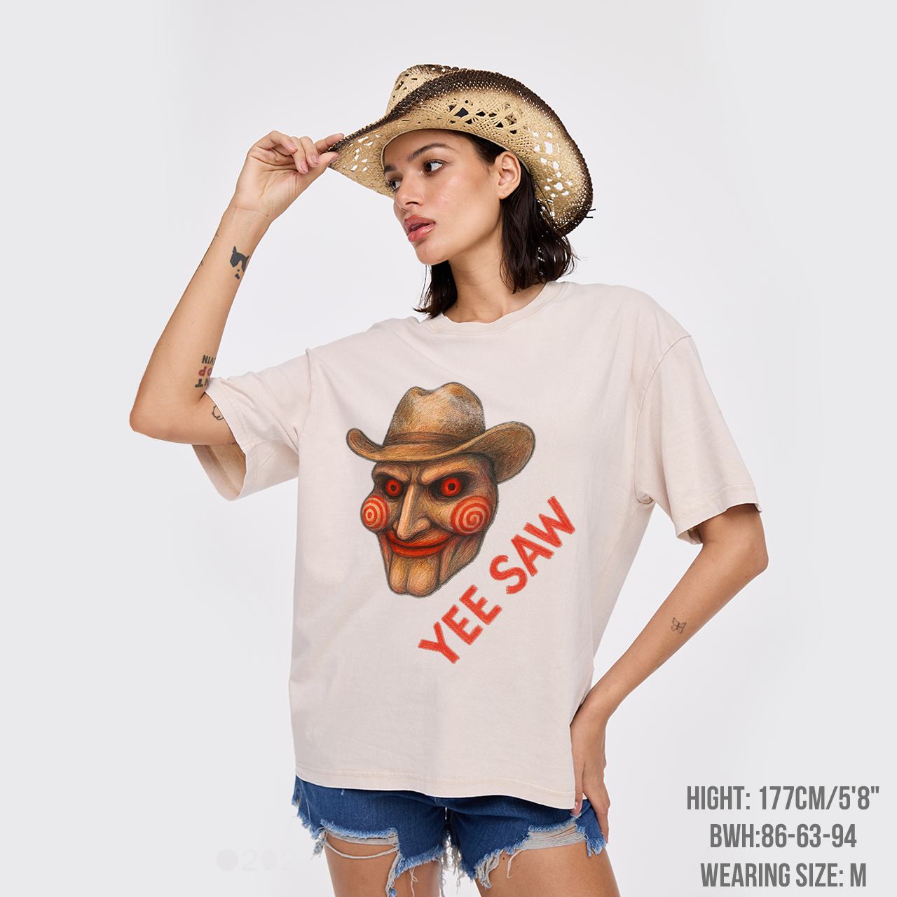 Halloween Cowgirl Movie Garment-dye Tees