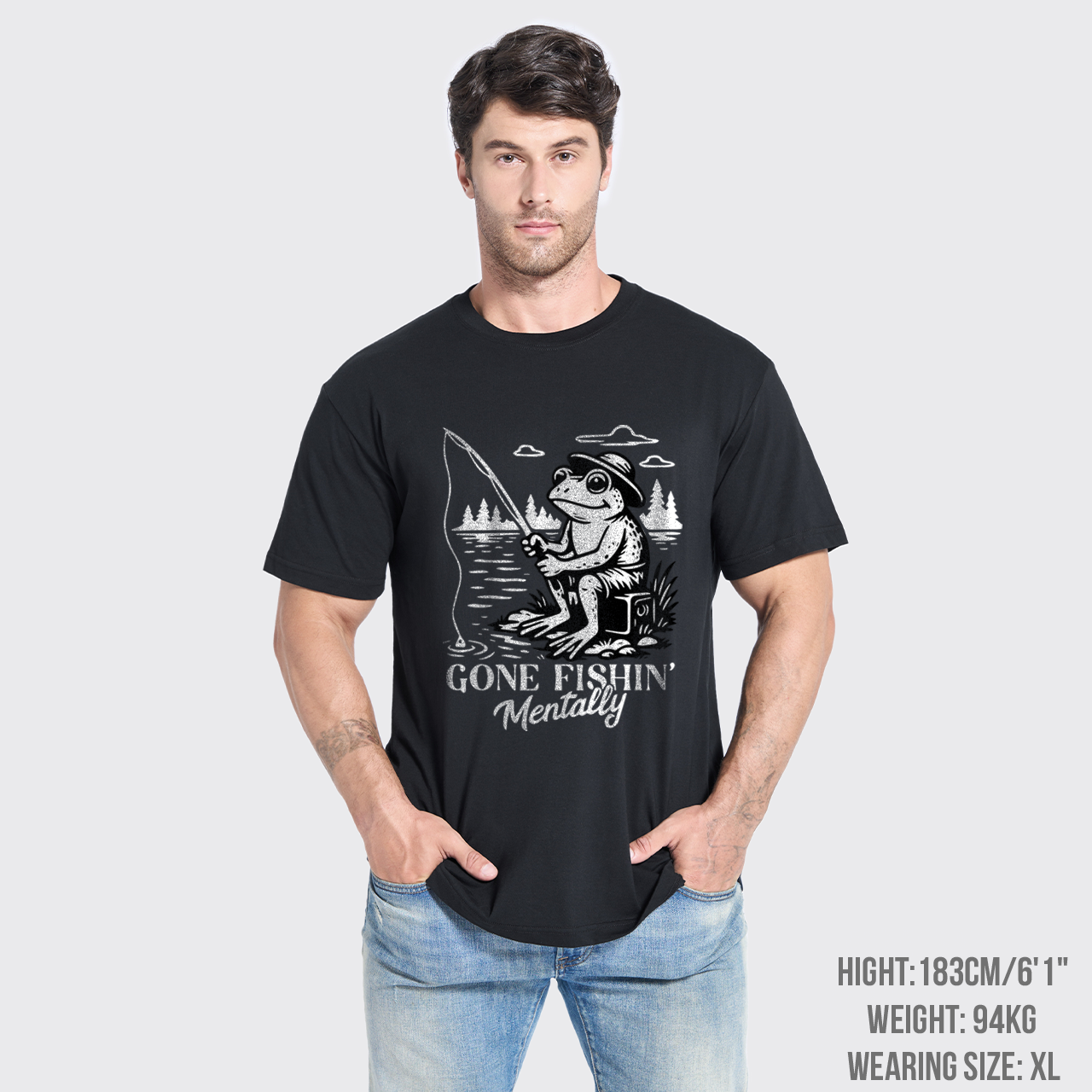 Funny Frog-Gone Fishin' T-Shirts