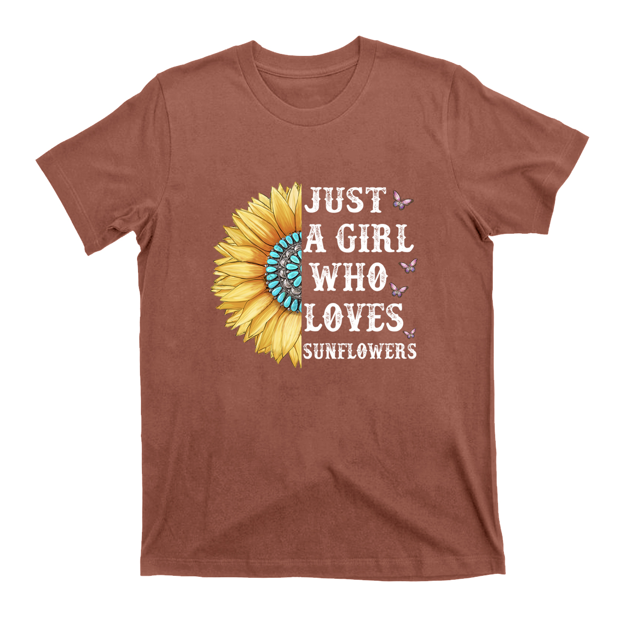 Just a Girl Who Loves Sunflower T-Shirt
