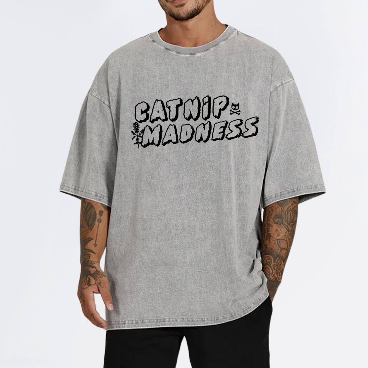 Funny with Crazy Cats Garment-dye Tees