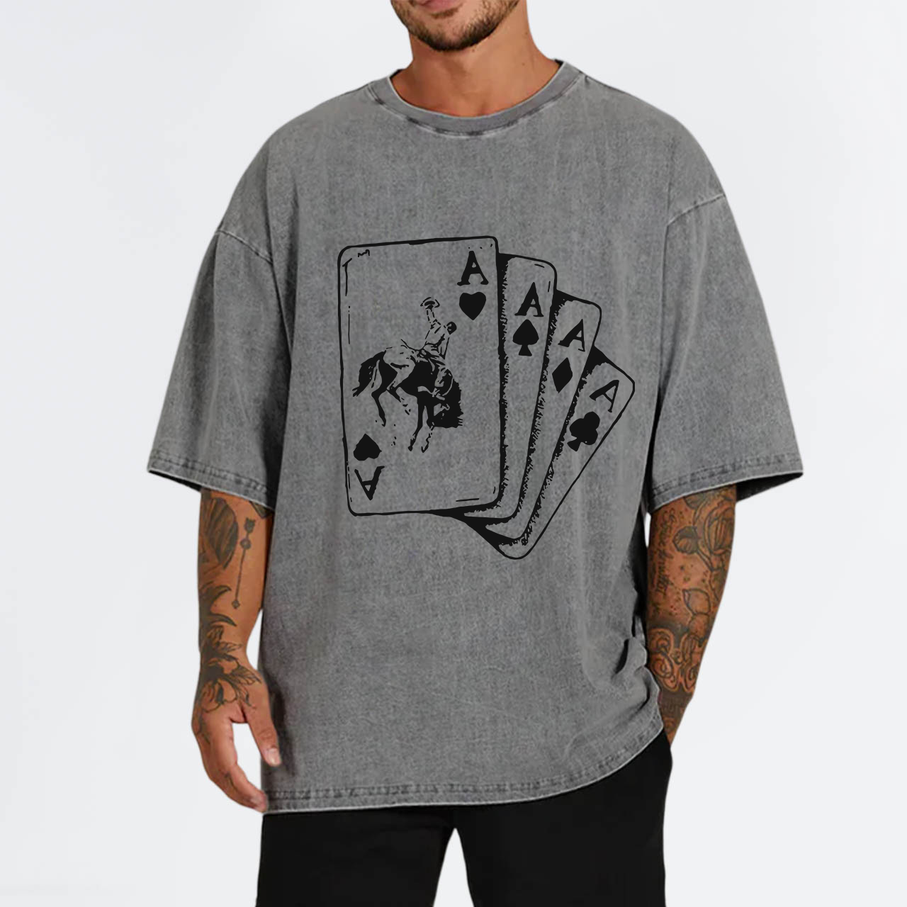 Ace Cowboy Punchy Garment-dye Tees