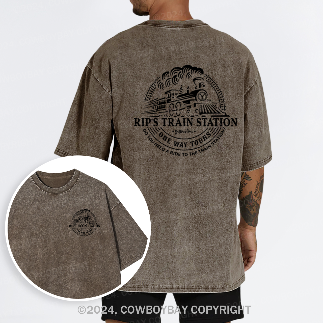 Rip's Train Station Garment-dye Tees