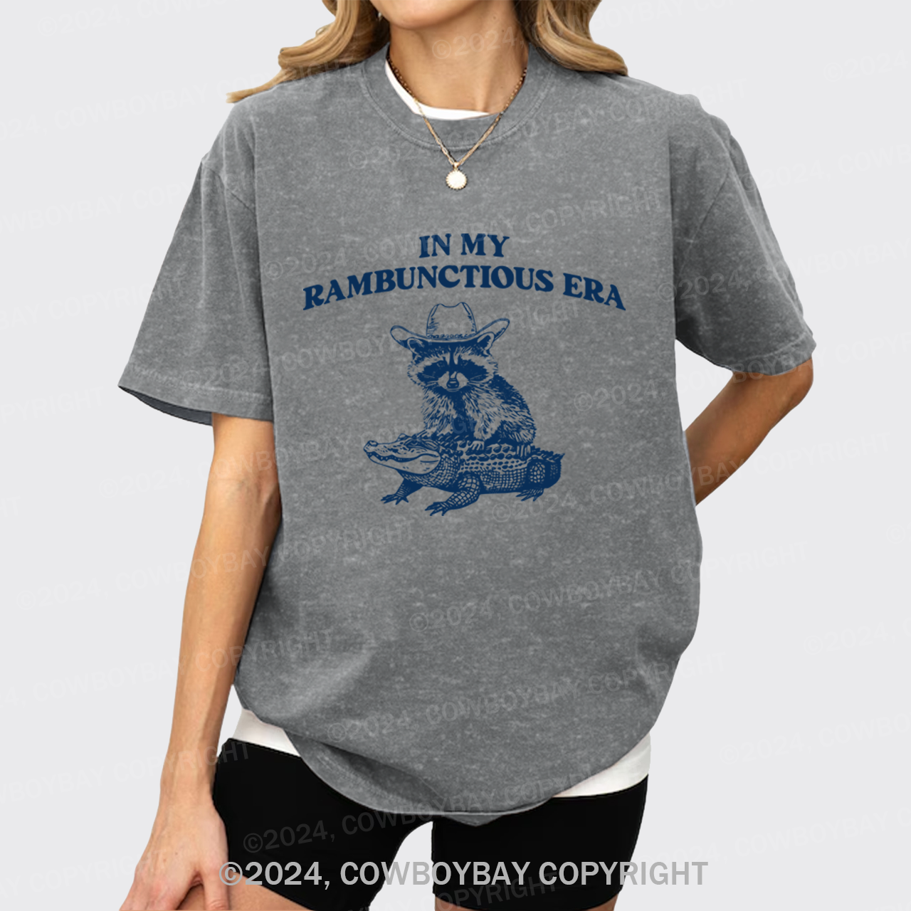 In My Rambunctious Era Racoon Garment-dye Tees