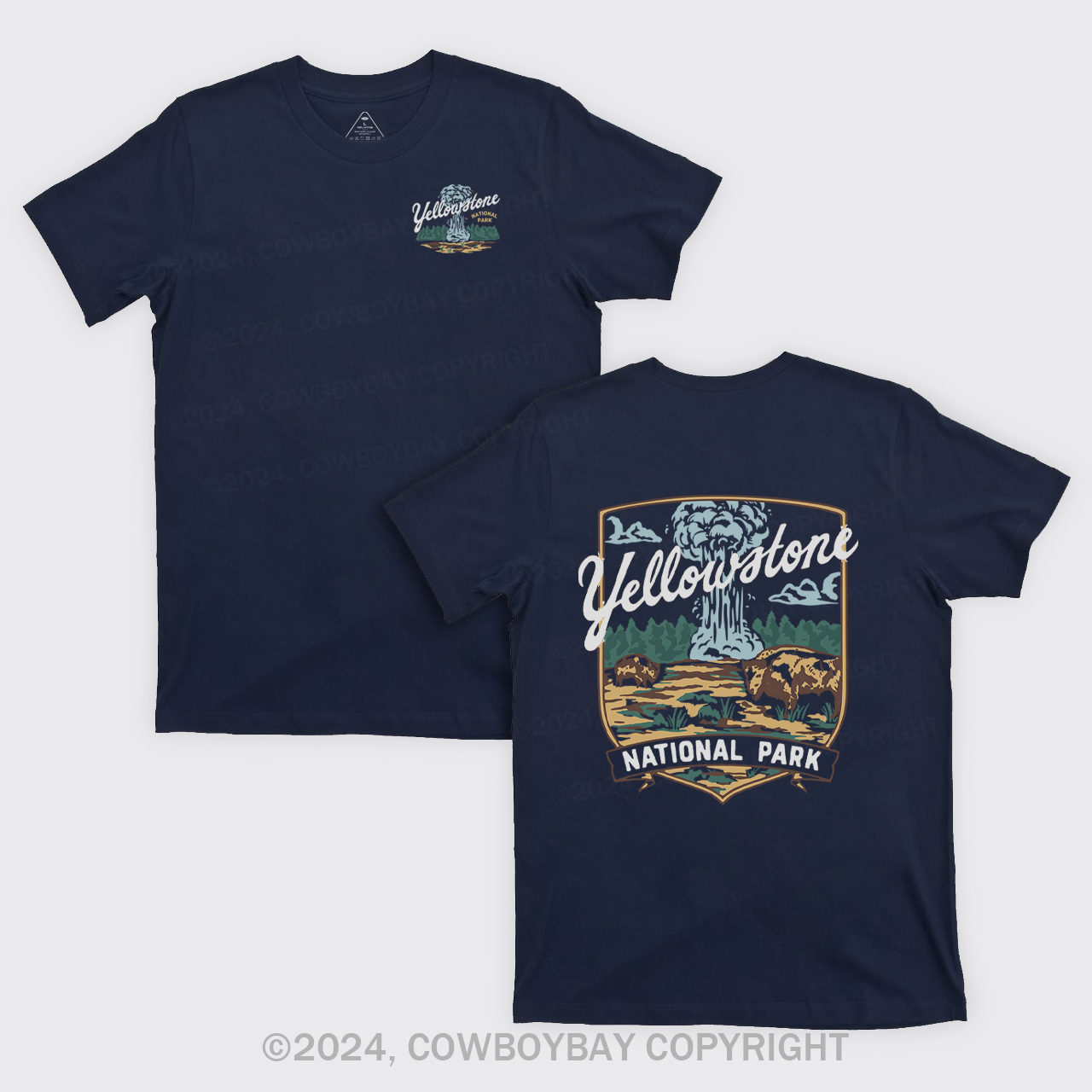 Yellowstone Vintage Illustration T-Shirts
