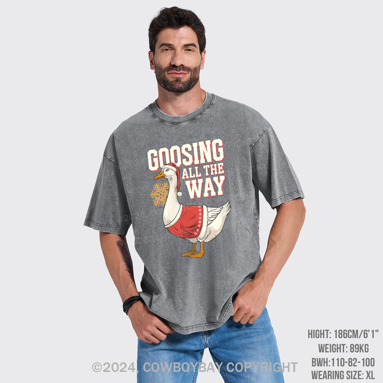 Goosing All The Way Garment-dye Tees