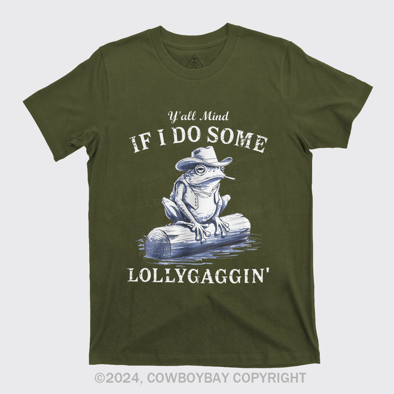 Vintage Cowboy Frog-Y'all Mind If I Do Some Lollygaggin T-Shirts