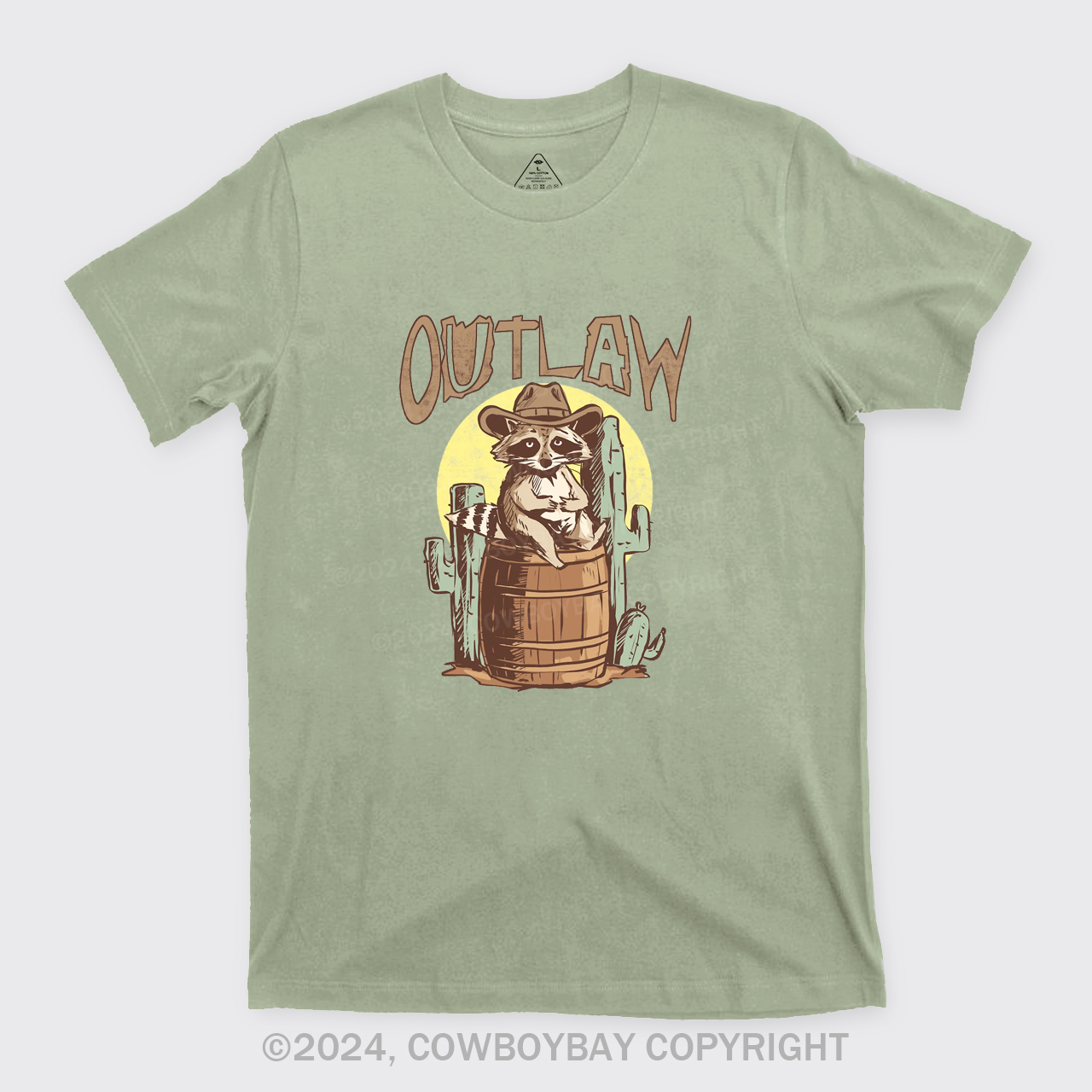 Retro Outlaw Raccoon Cowboy T-Shirts