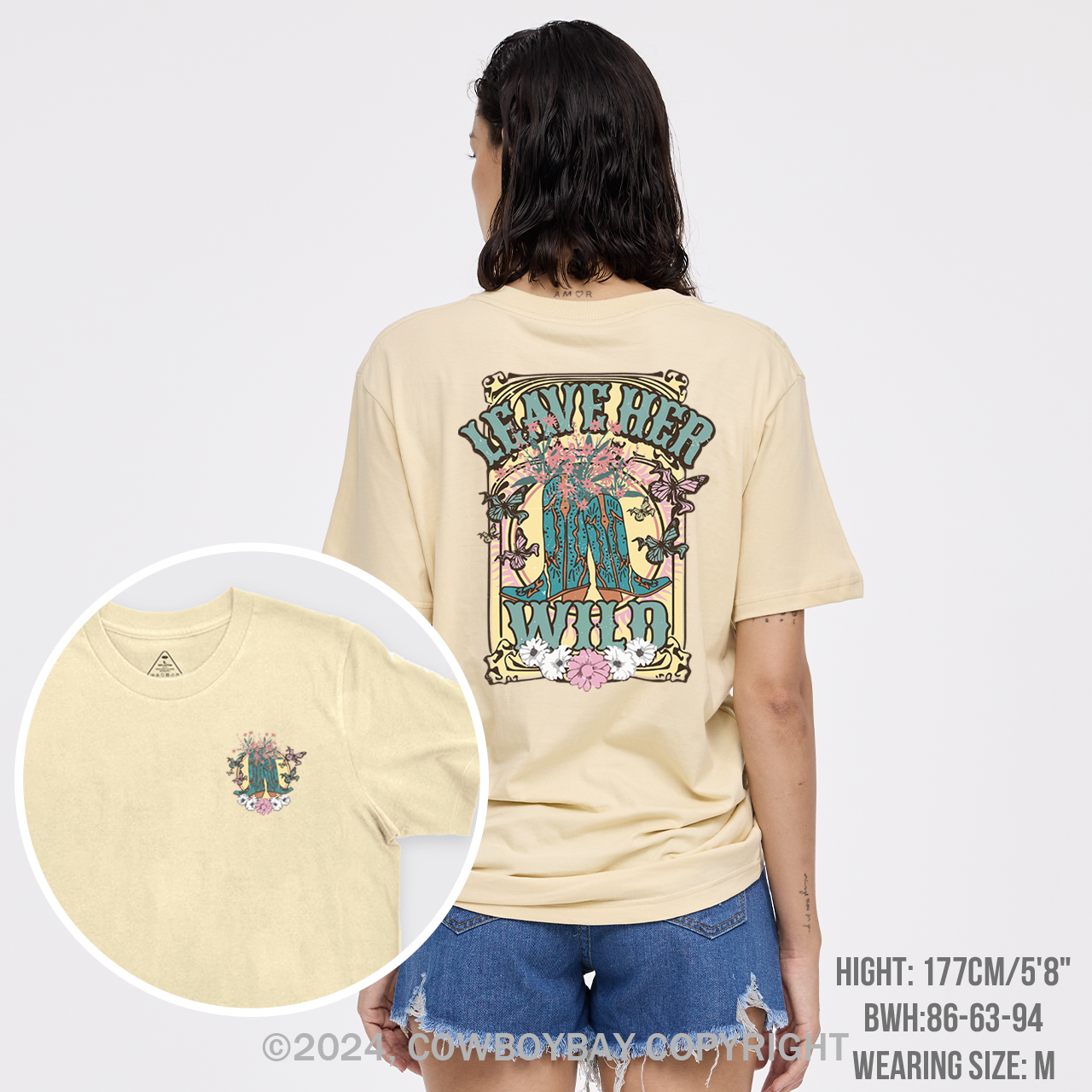Leave Her Wild Western Cowboy T-Shirts