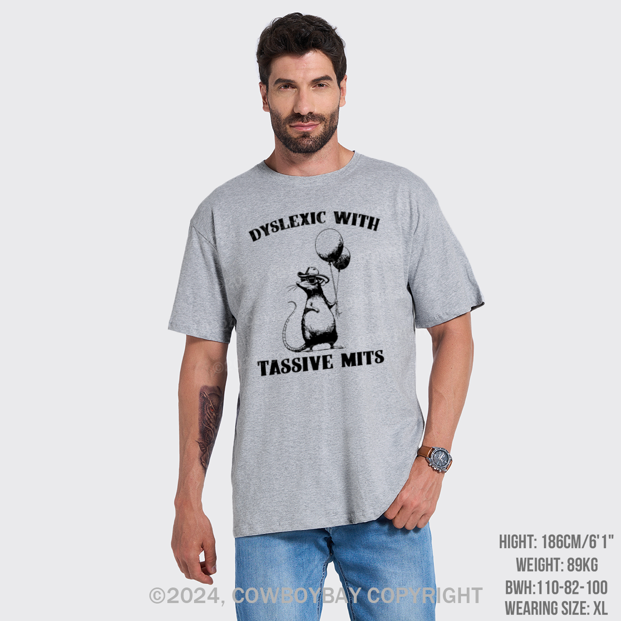 Dyslexic With Tassive Mits T-Shirts