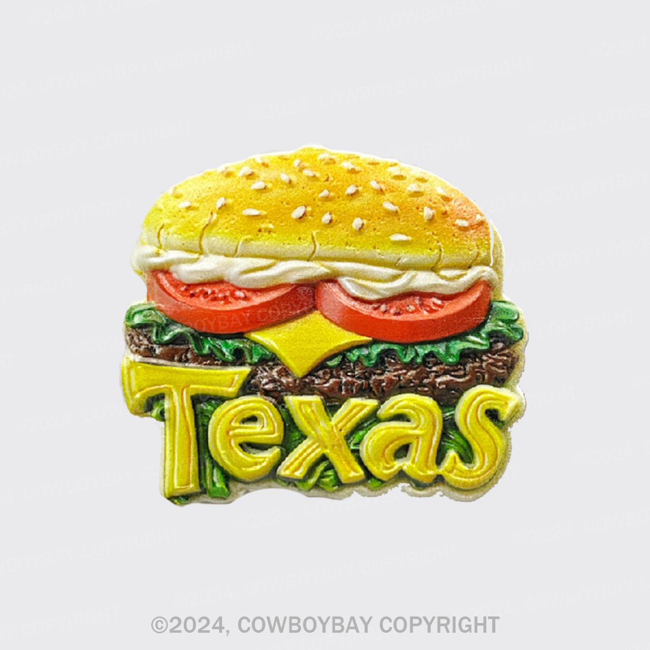 3D Painting Texas Fridge Magnet_2