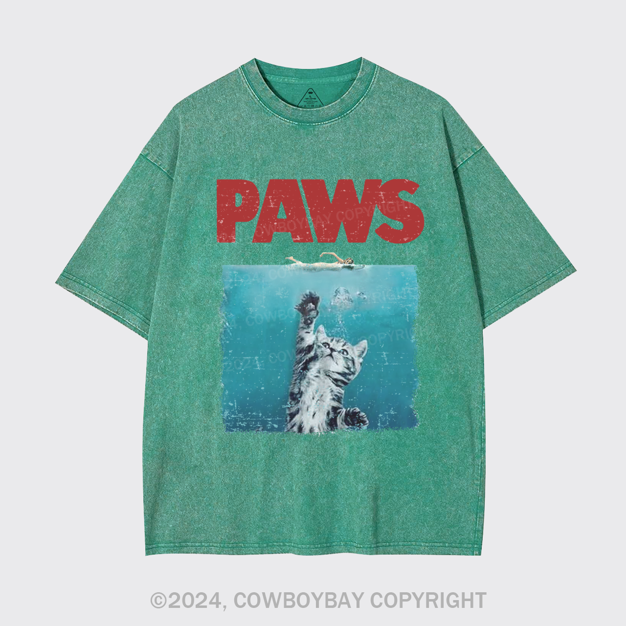 Paws Kitten Jaws Garment-dye Tees
