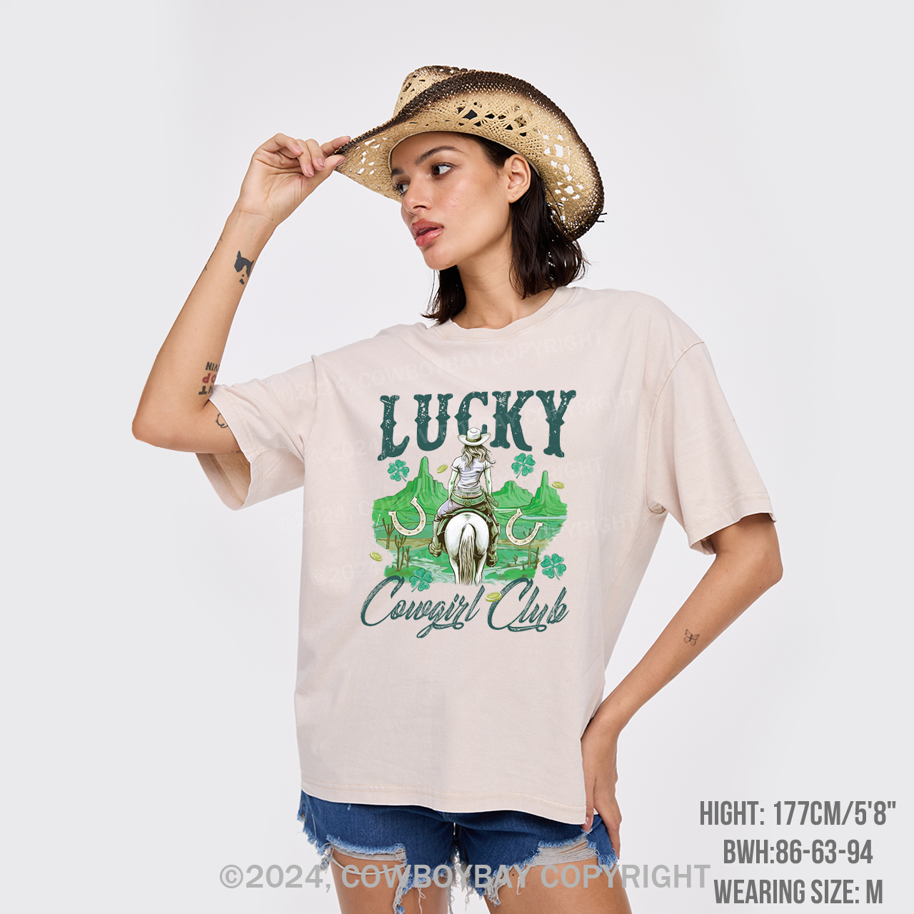 Lucky Cowgirl Club Garment-dye Tees