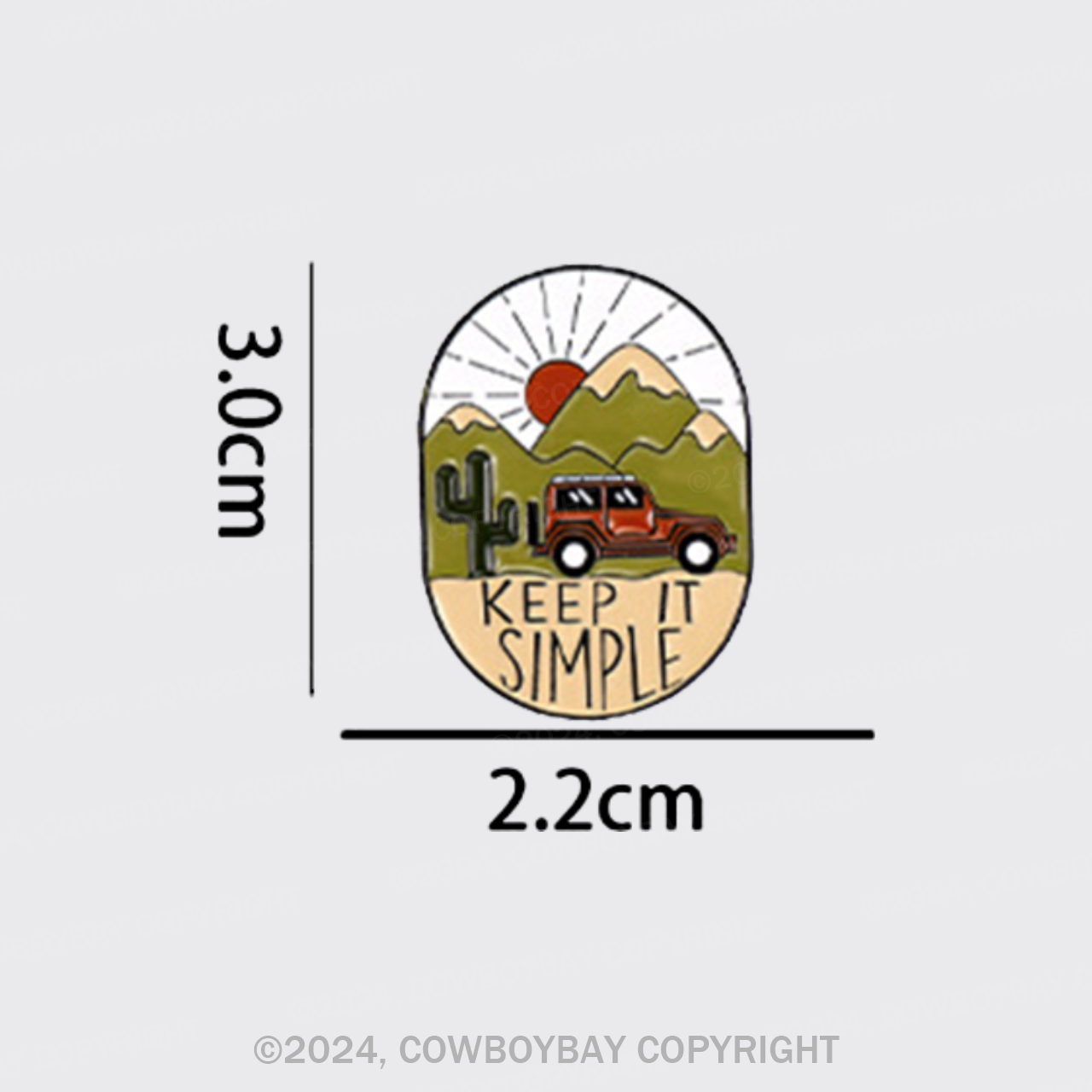 Keep It Simple_Cowboybay Pin