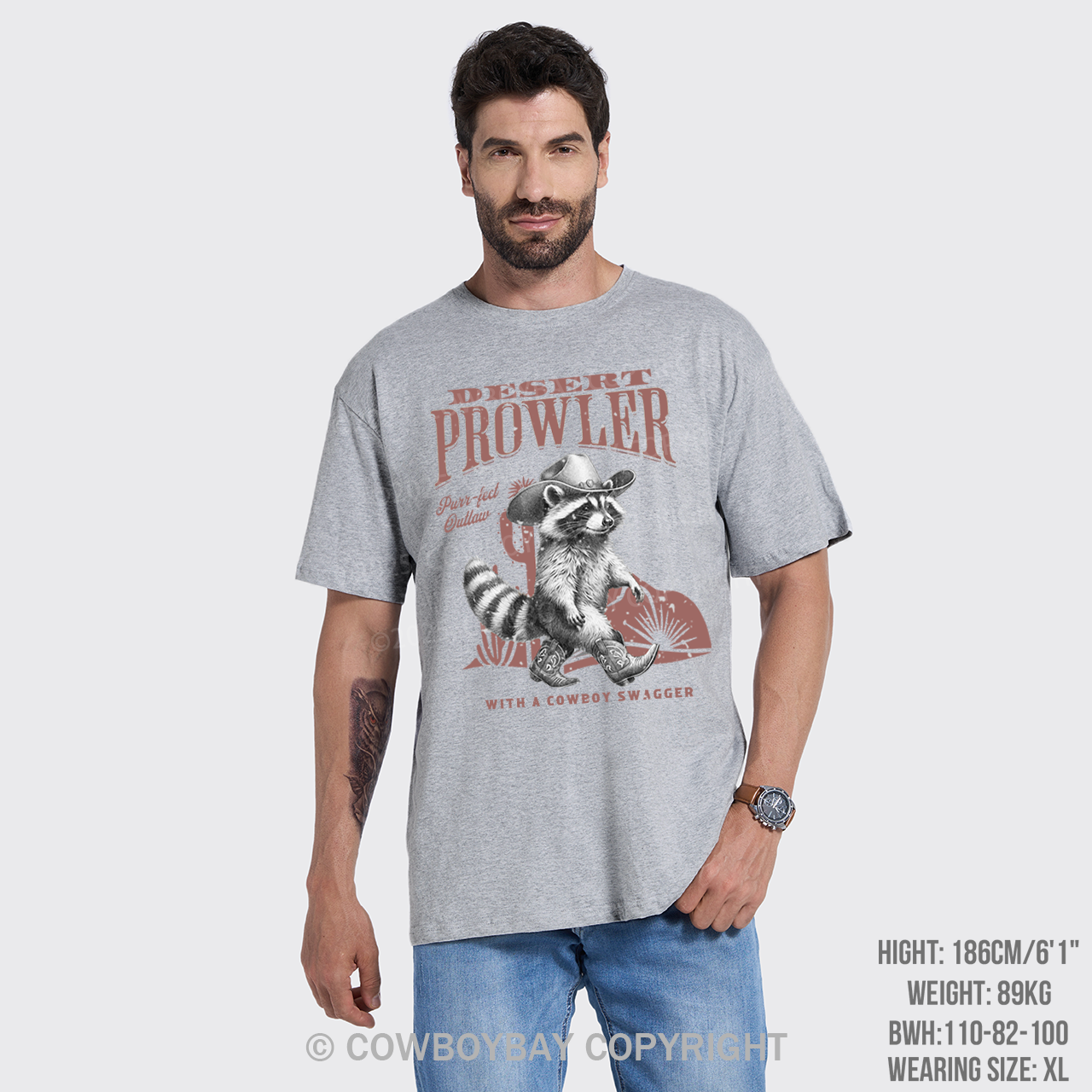 Retro Cowboy Raccoon T-Shirts