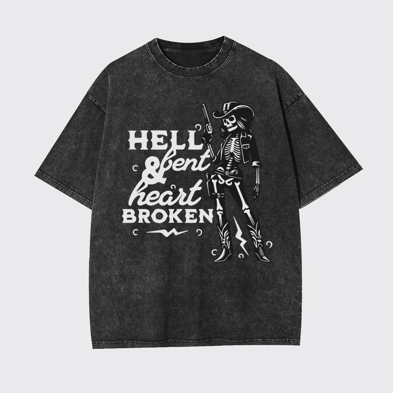 Hell Bent And Heart Broken Garment-dye Tees